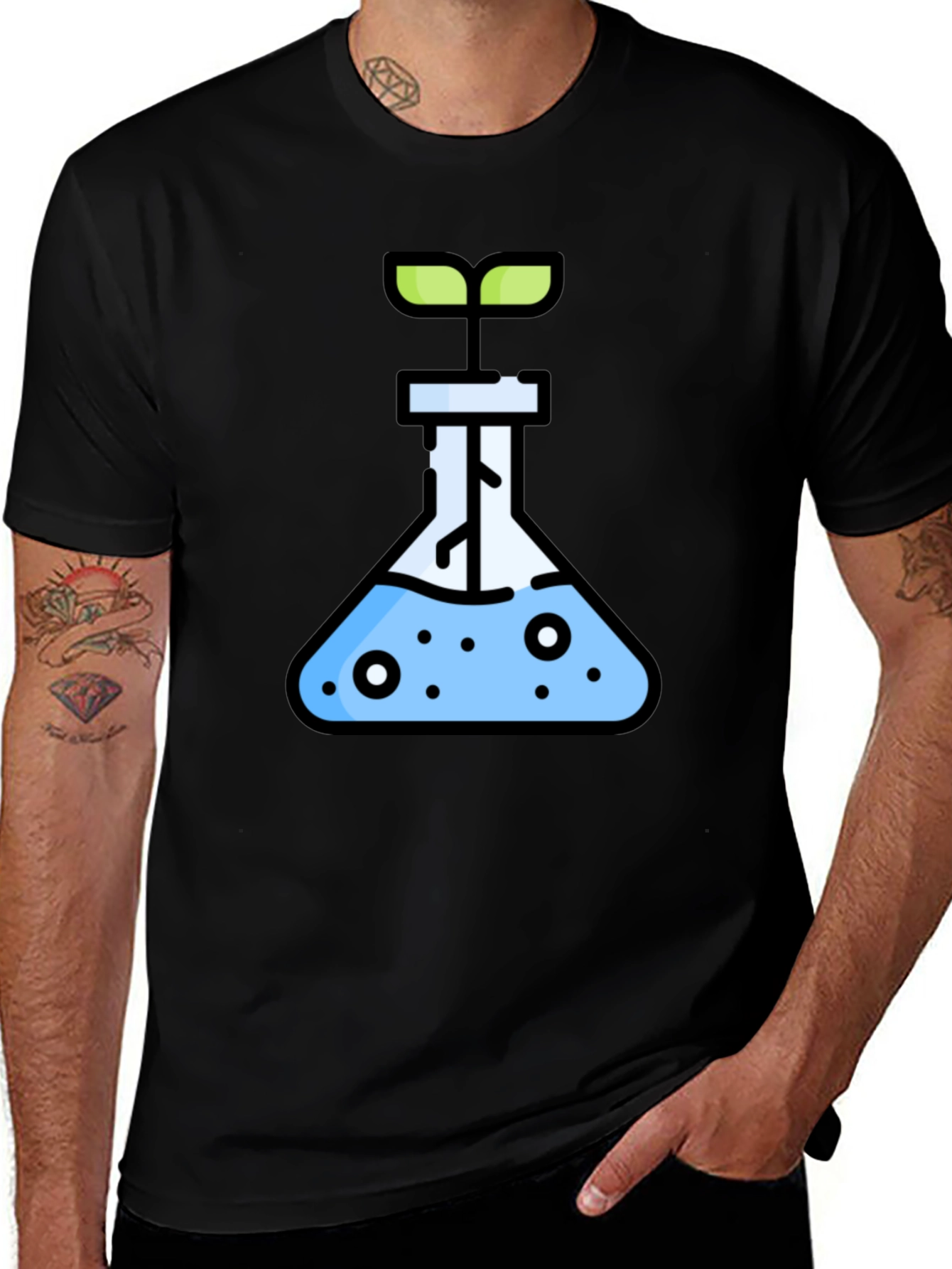 Science Sprout Black T-Shirt