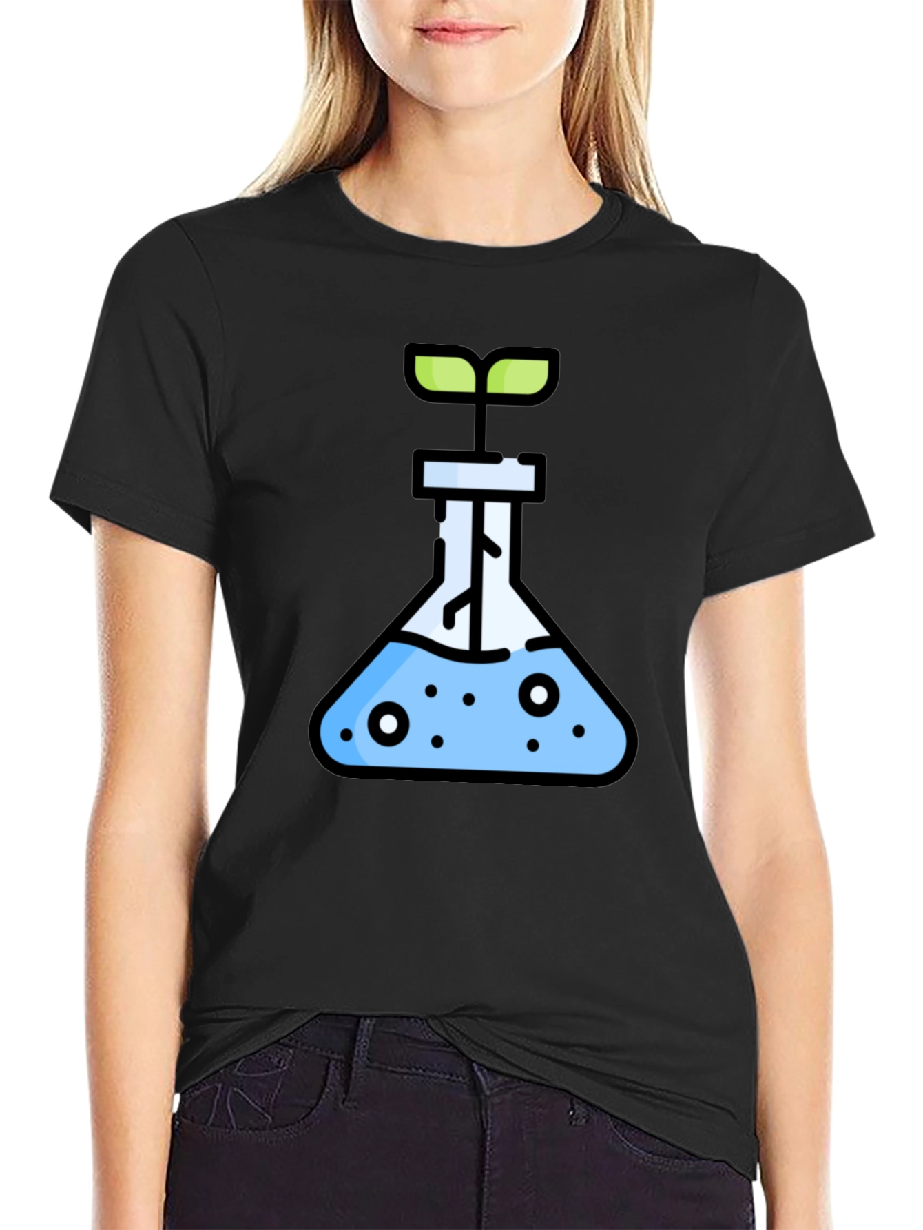 Science Sprout Black T-Shirt