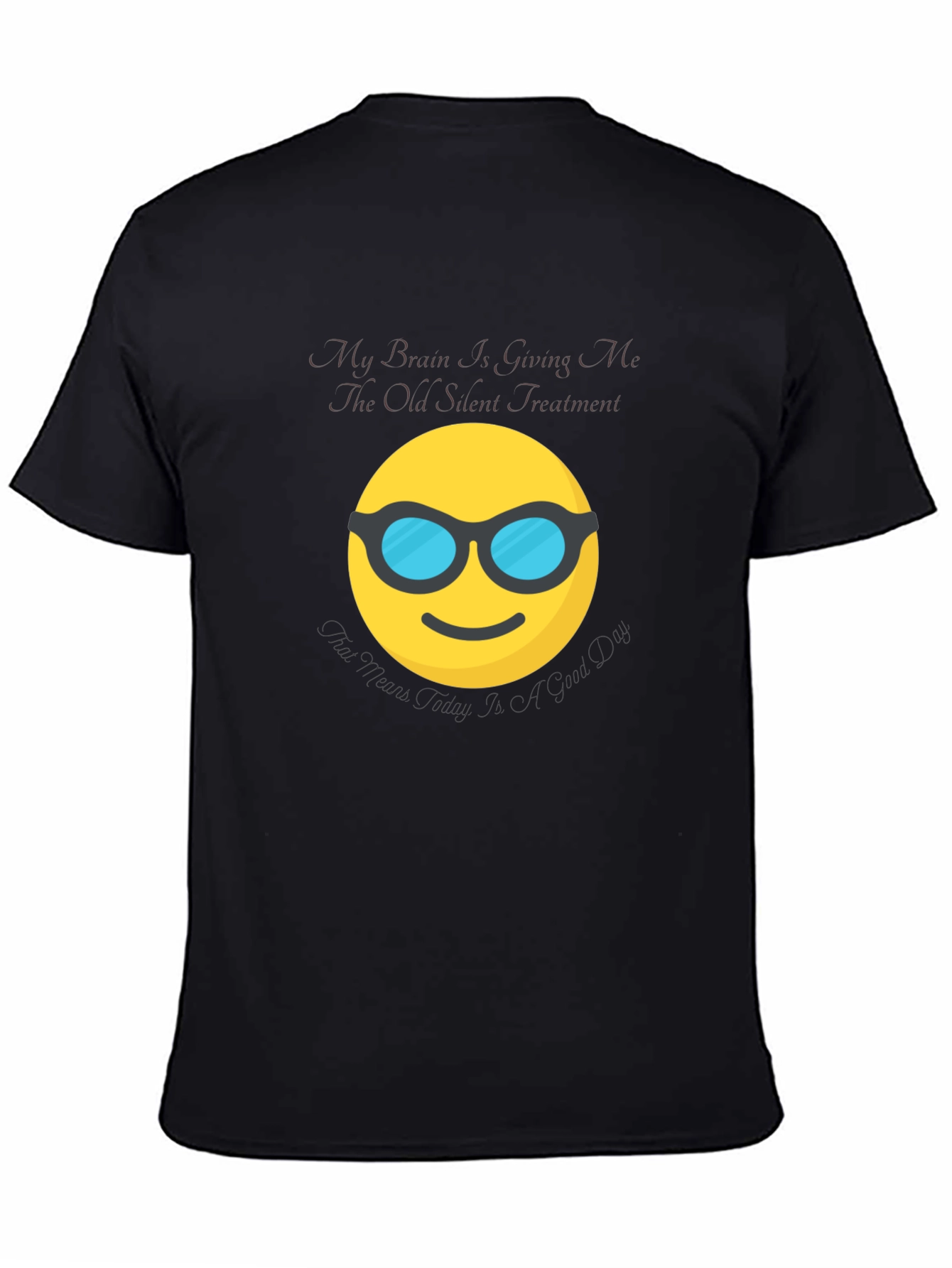 Silent Treatment Brain Emoji T-Shirt