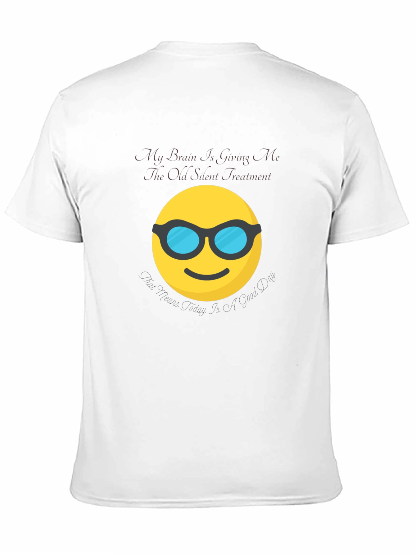 Silent Treatment Brain Emoji T-Shirt