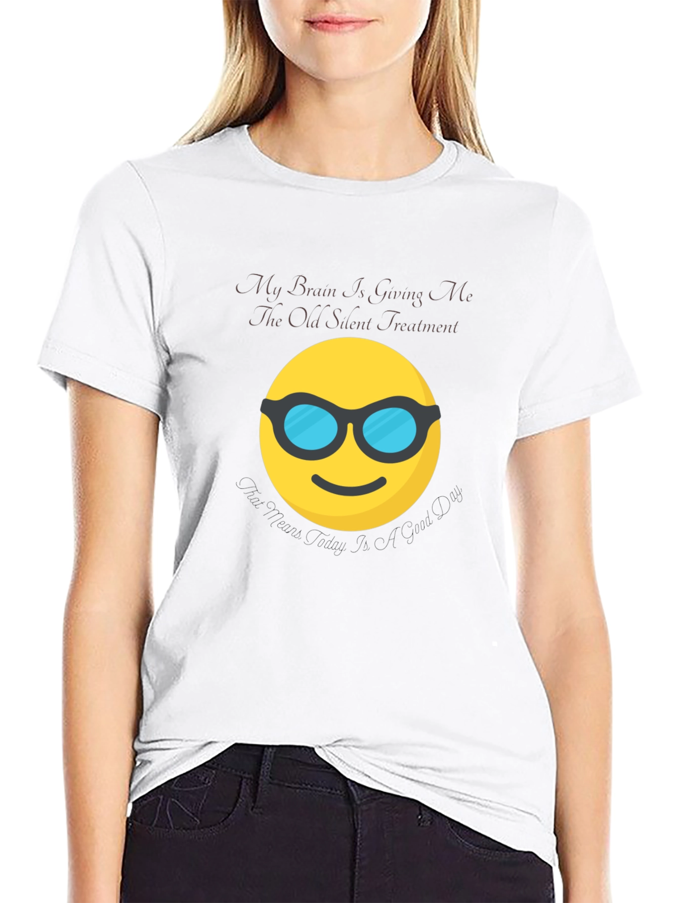Silent Treatment Brain Emoji T-Shirt