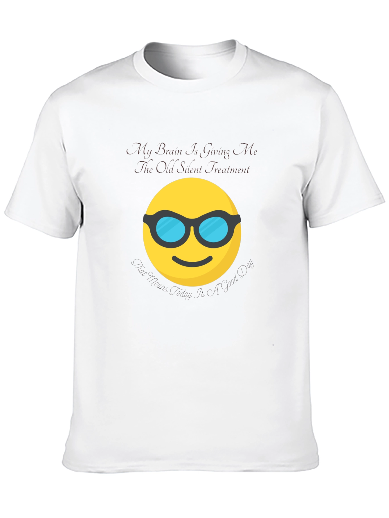 Silent Treatment Brain Emoji T-Shirt