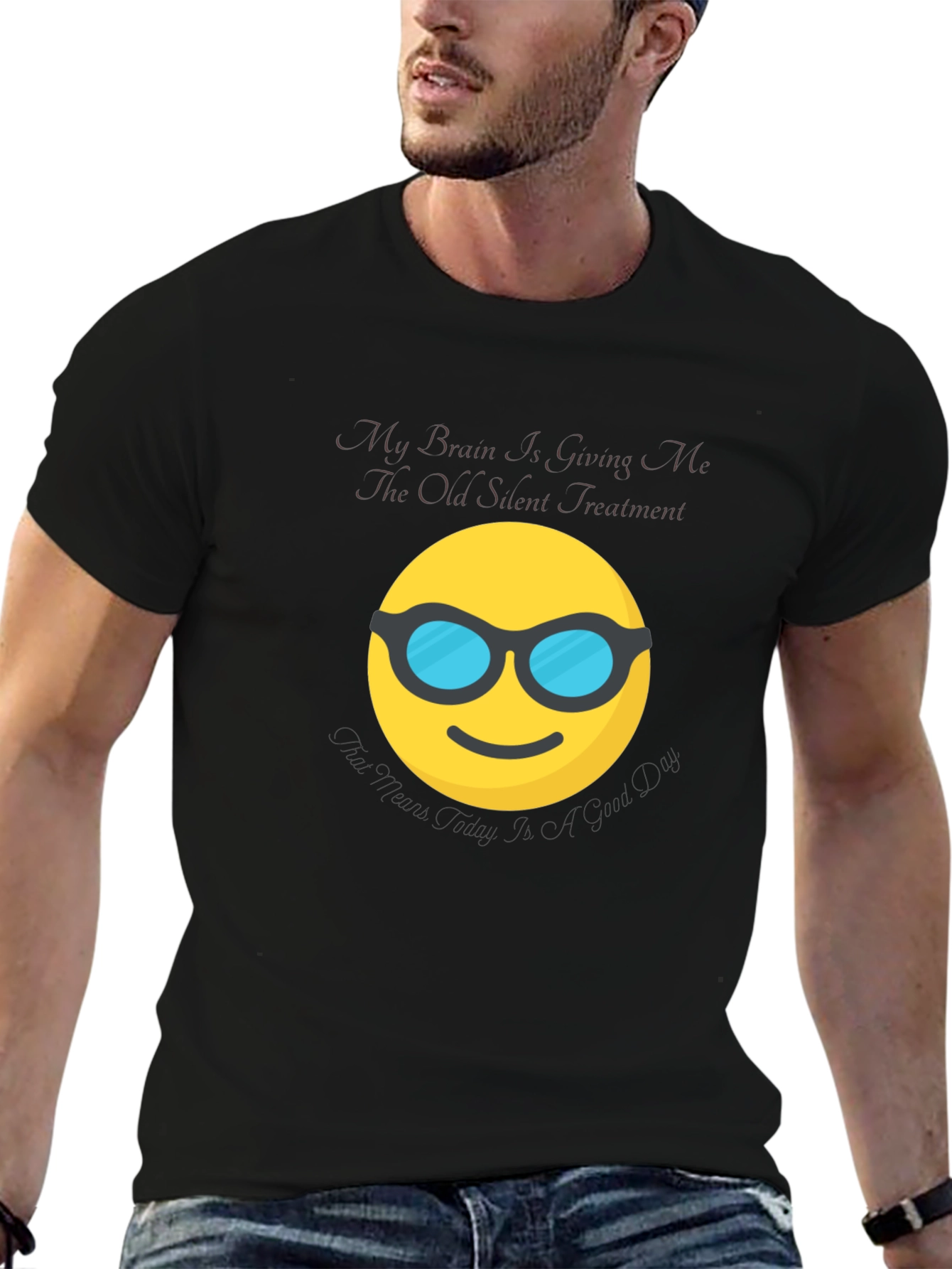 Silent Treatment Brain Emoji T-Shirt