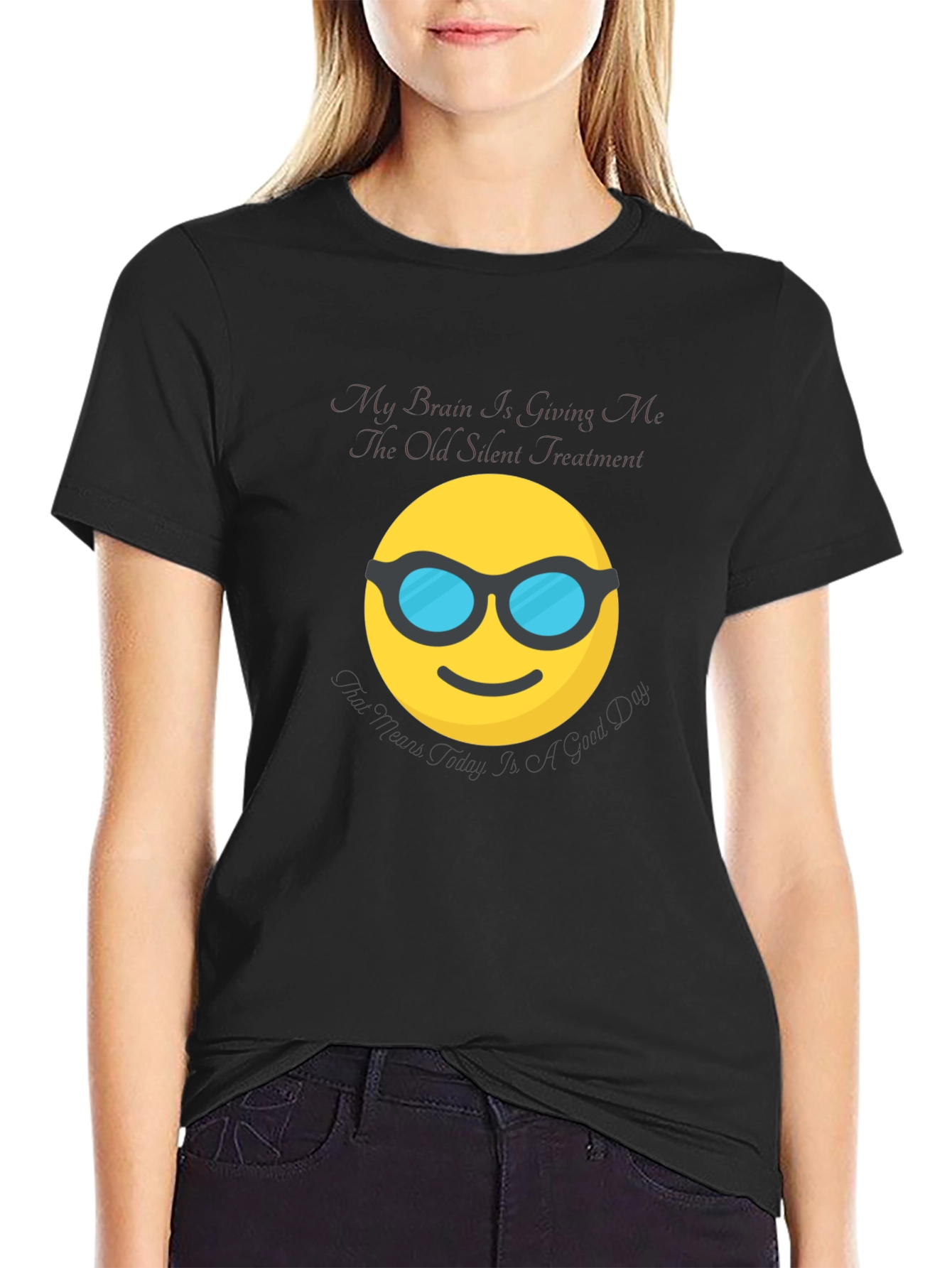 Silent Treatment Brain Emoji T-Shirt