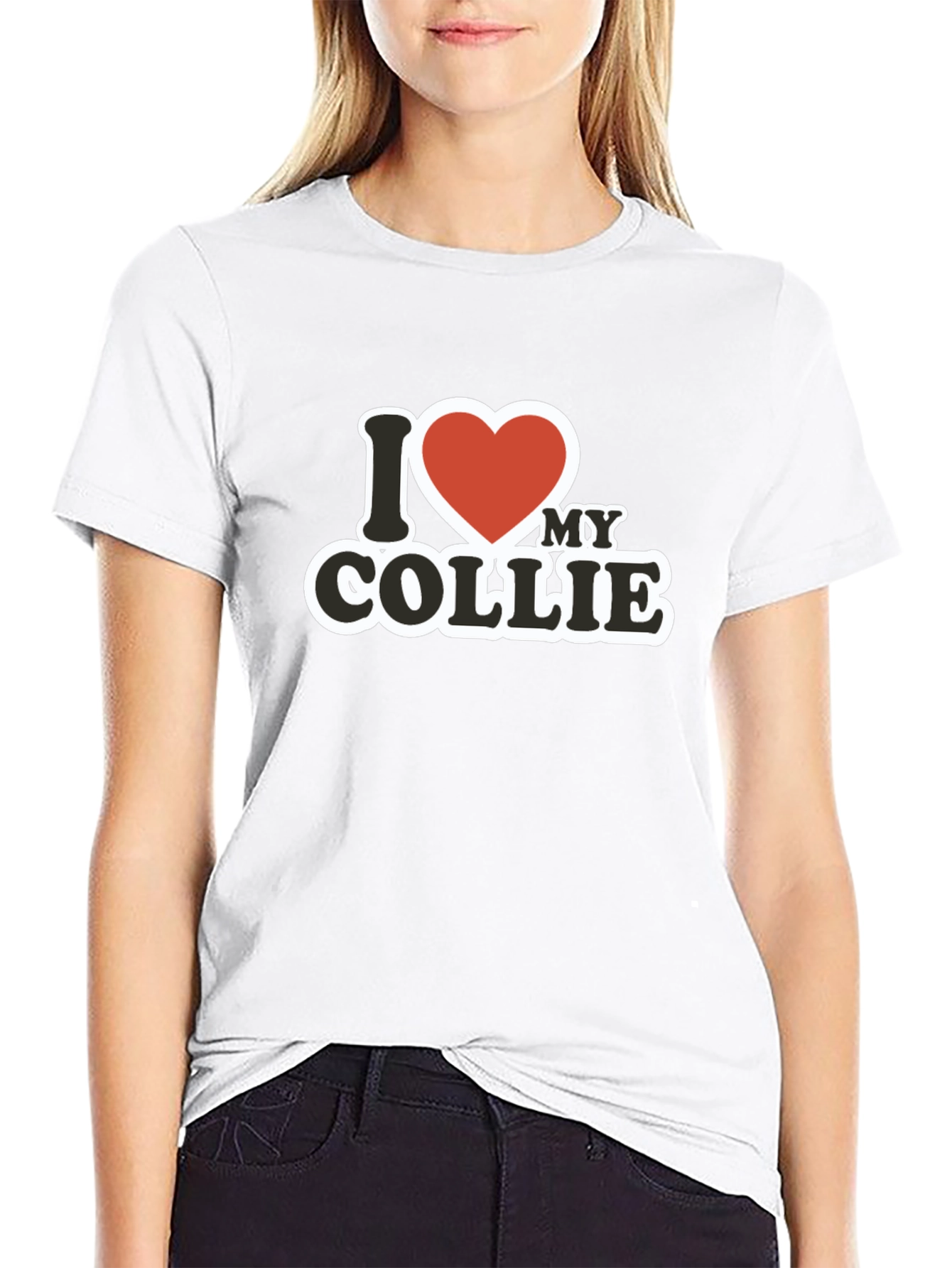 I Heart My Collie - Novelty T-Shirt