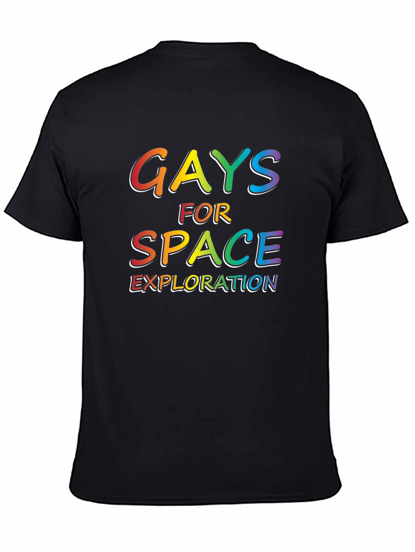 Gays For Space Exploration Rainbow T-Shirt