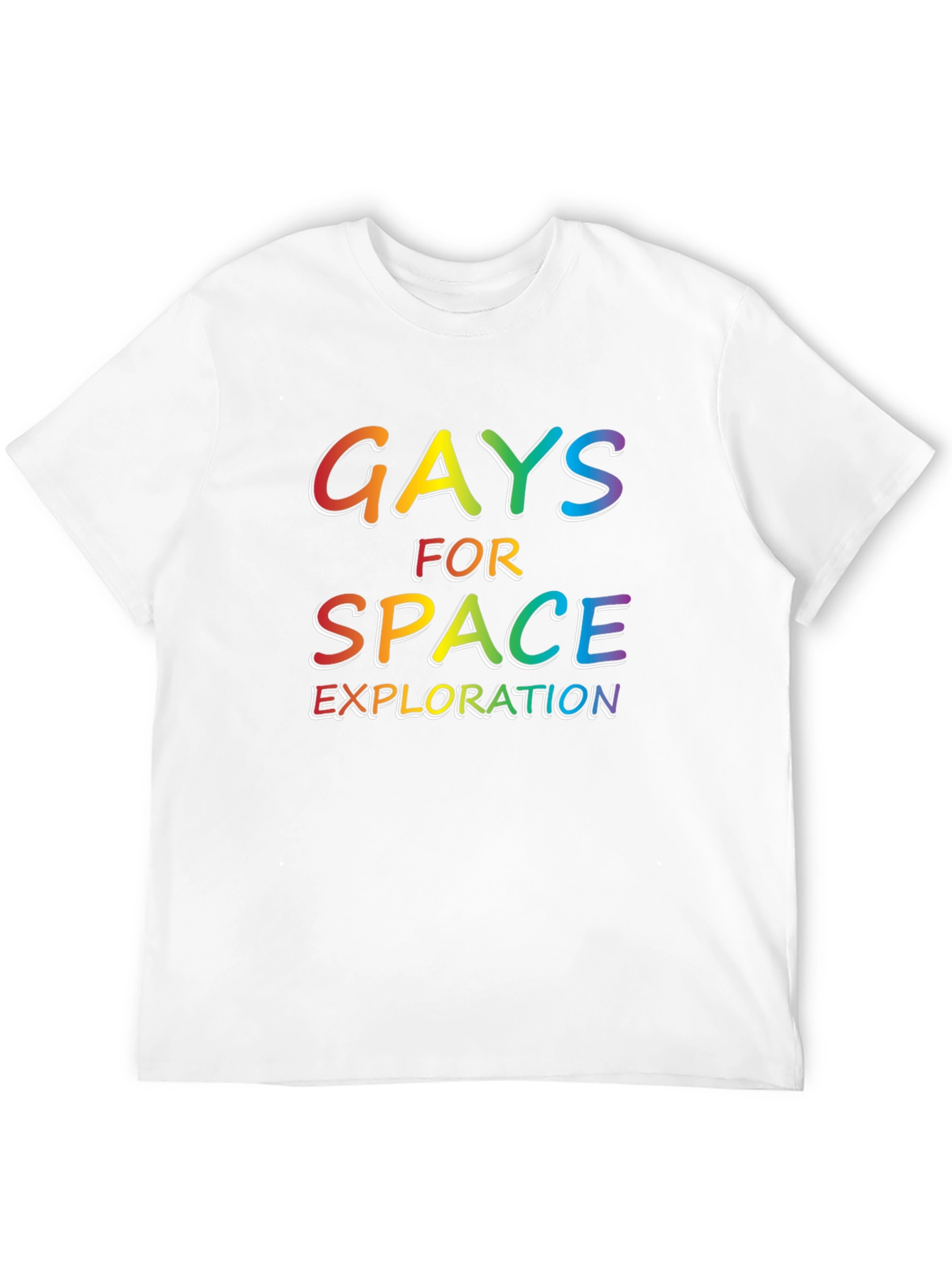 Gays For Space Exploration Rainbow T-Shirt