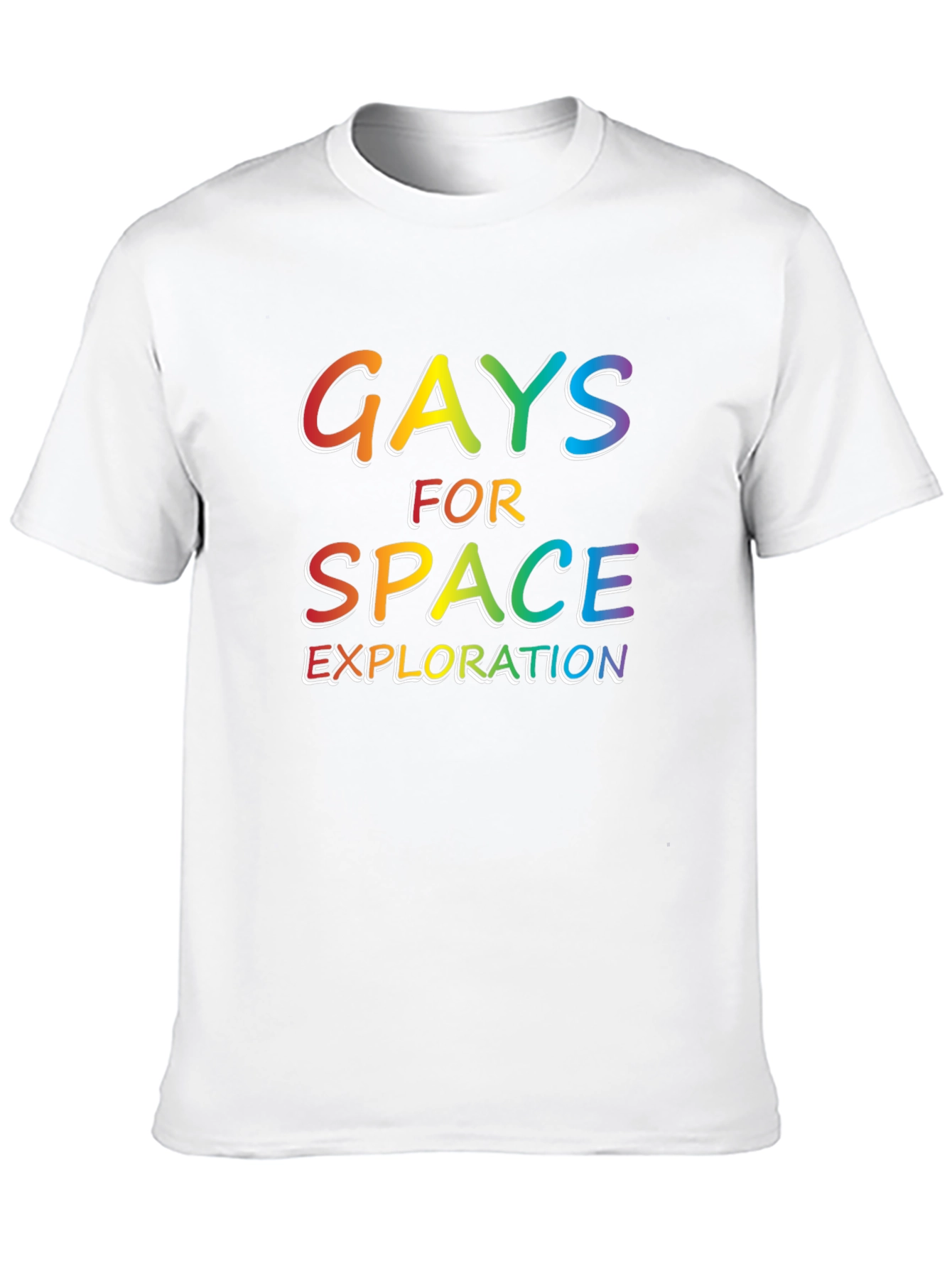 Gays For Space Exploration Rainbow T-Shirt