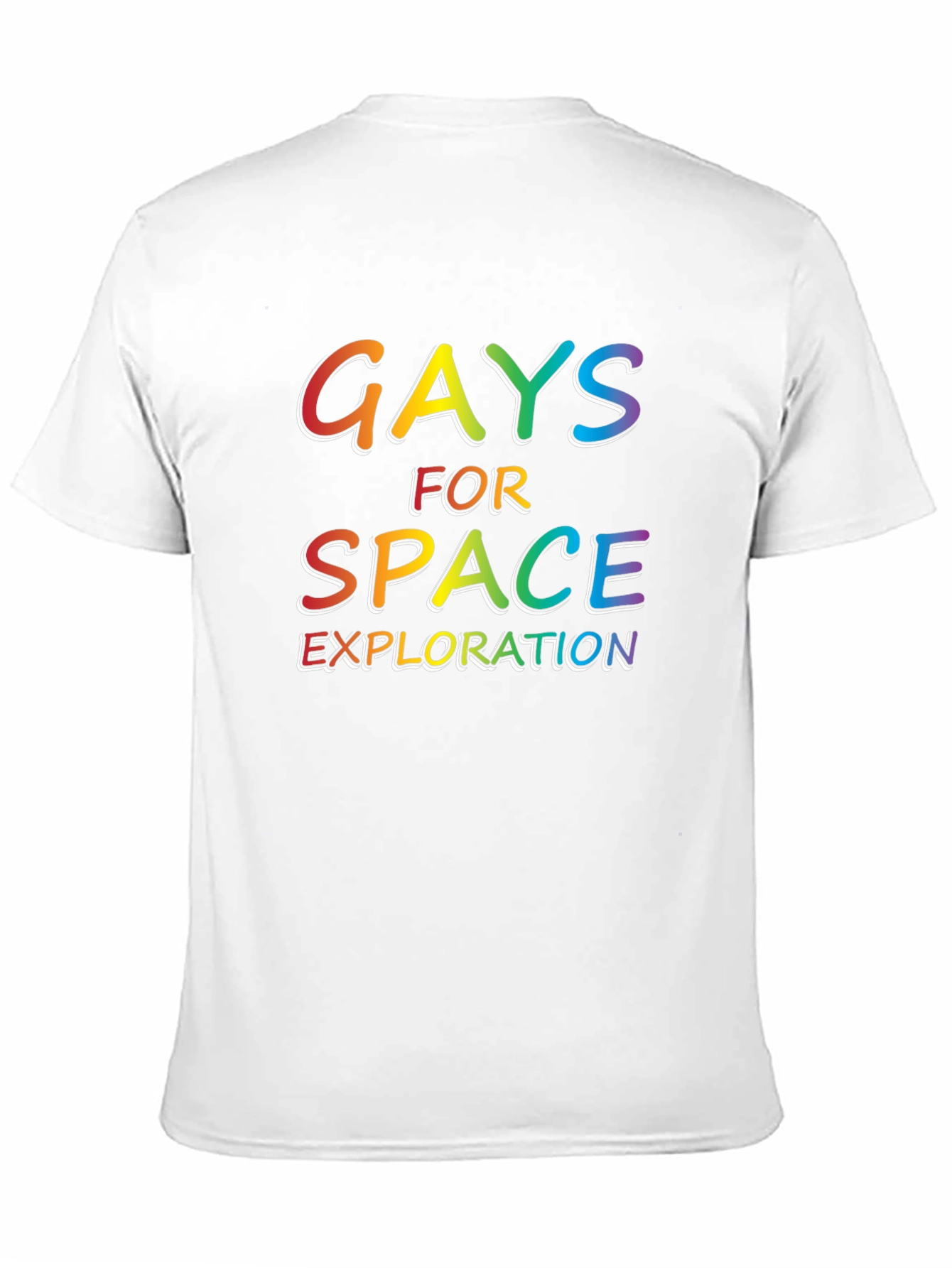 Gays For Space Exploration Rainbow T-Shirt