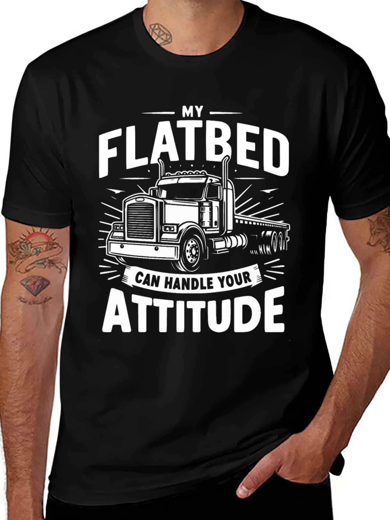 Flatbed Truck Attitude T-Shirt
