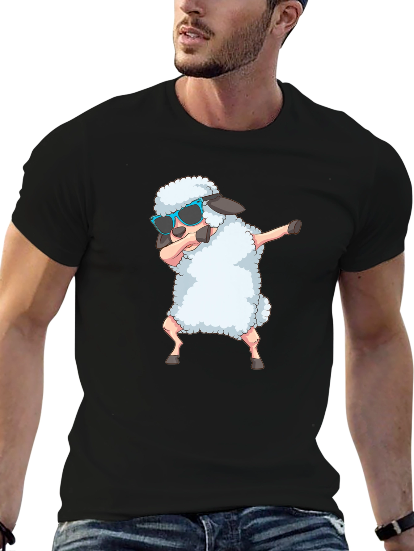 Dabbing Sheep T-Shirt - Funky Graphic Tee