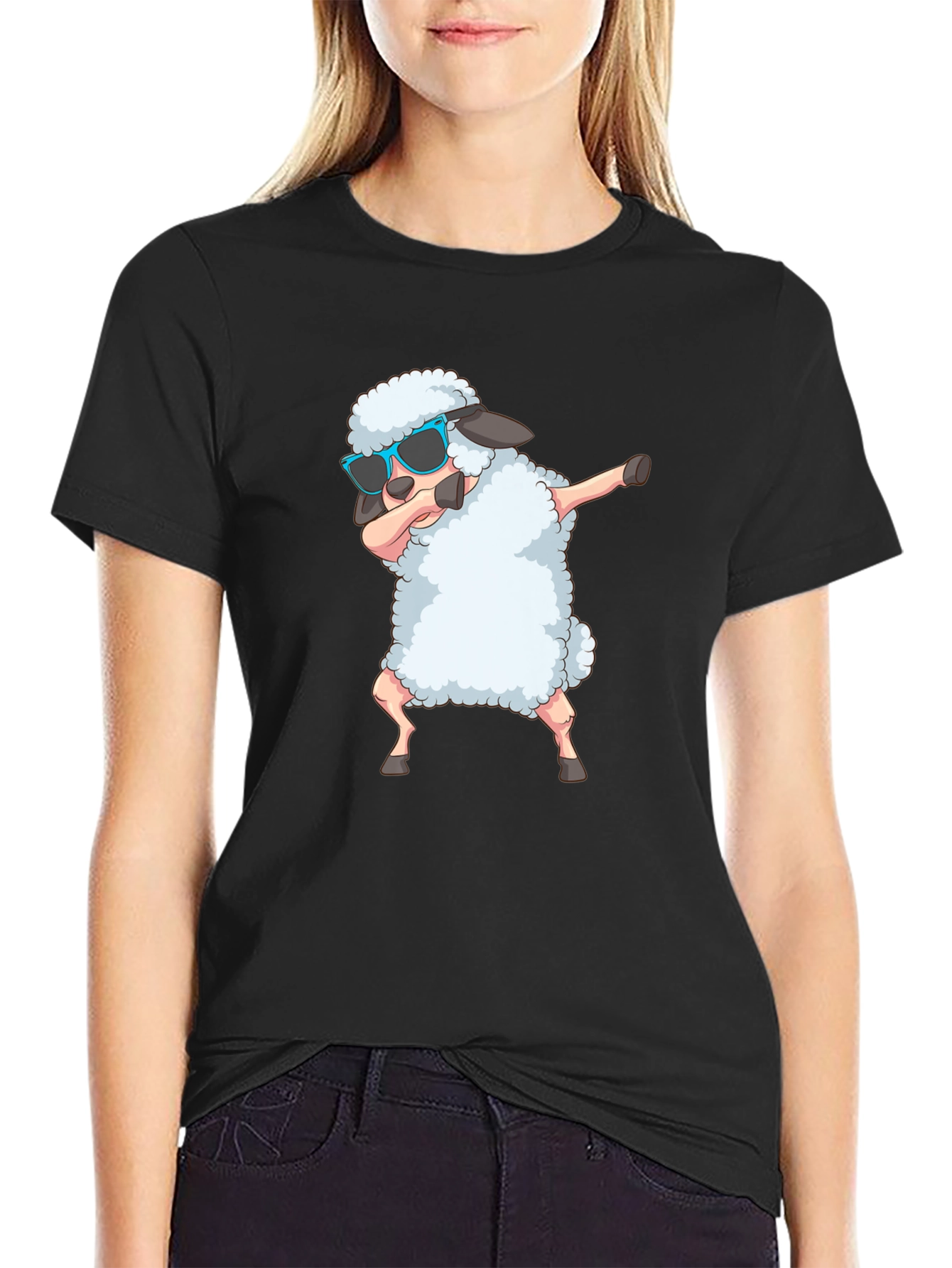 Dabbing Sheep T-Shirt - Funky Graphic Tee
