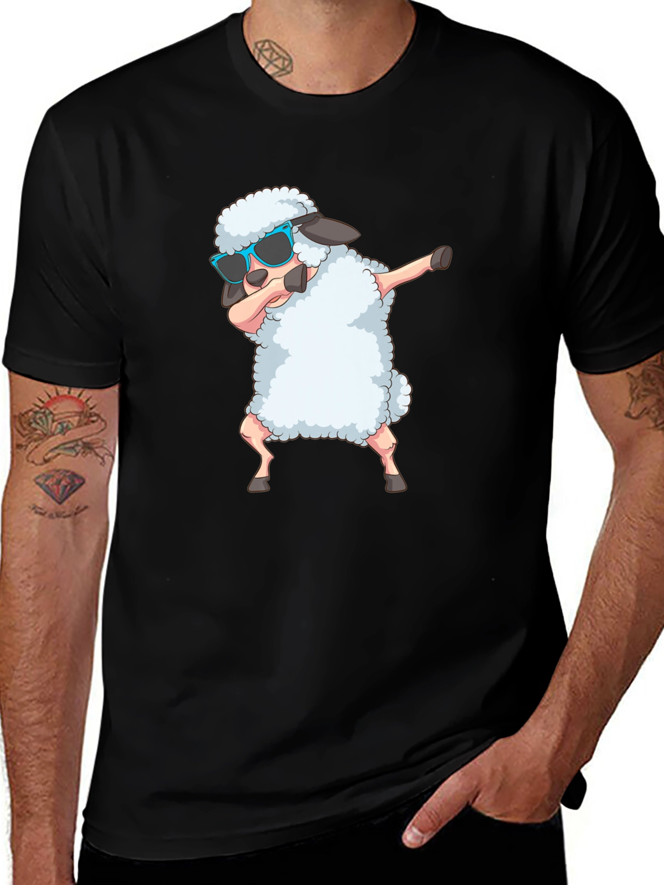 Dabbing Sheep T-Shirt - Funky Graphic Tee