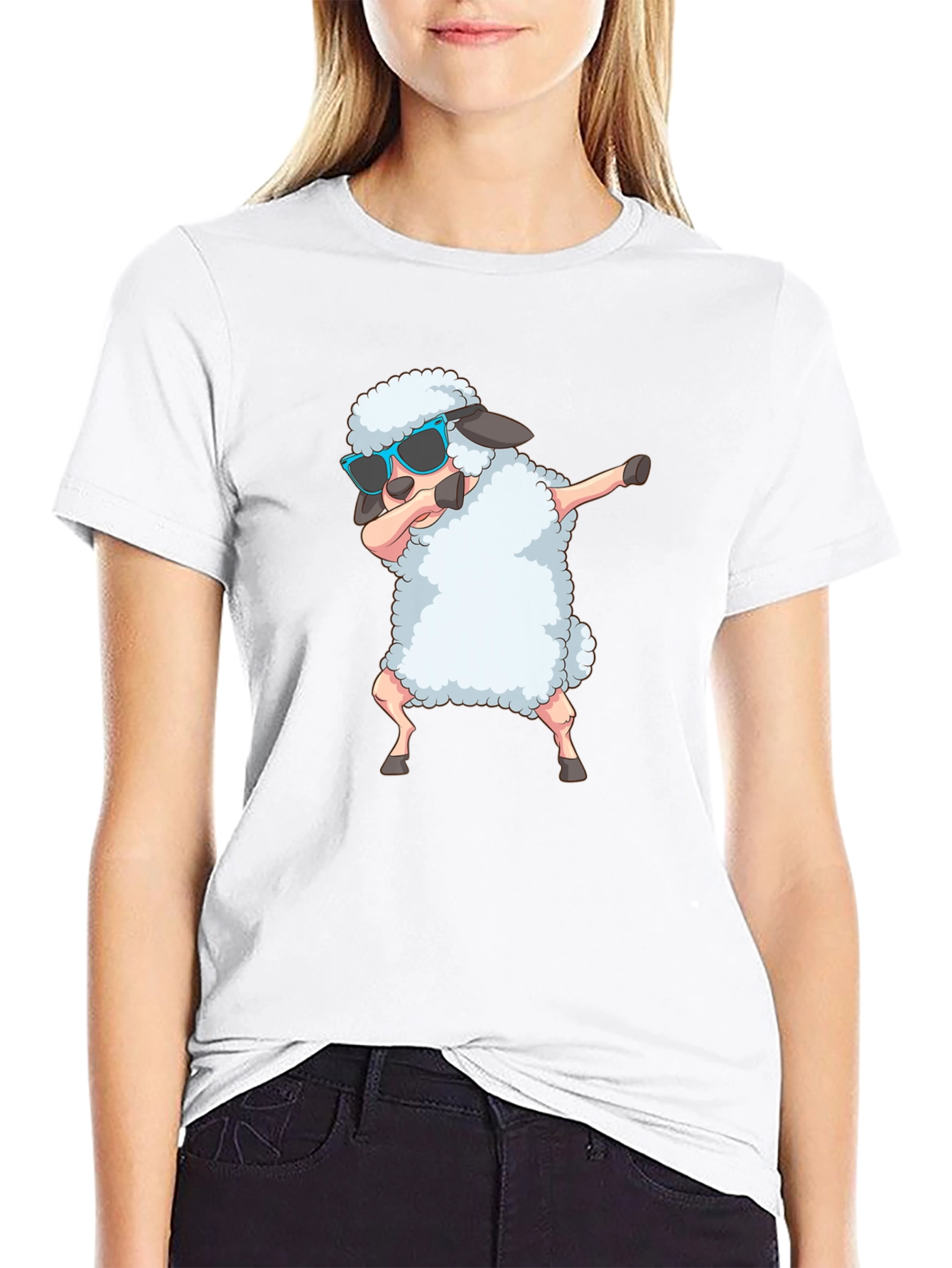 Dabbing Sheep T-Shirt - Funky Graphic Tee