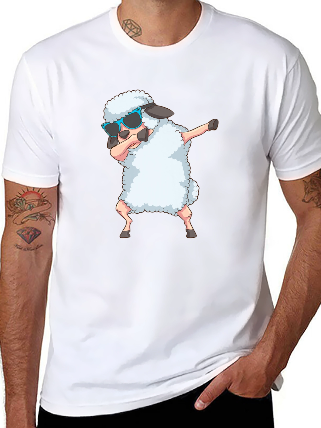 Dabbing Sheep T-Shirt - Funky Graphic Tee