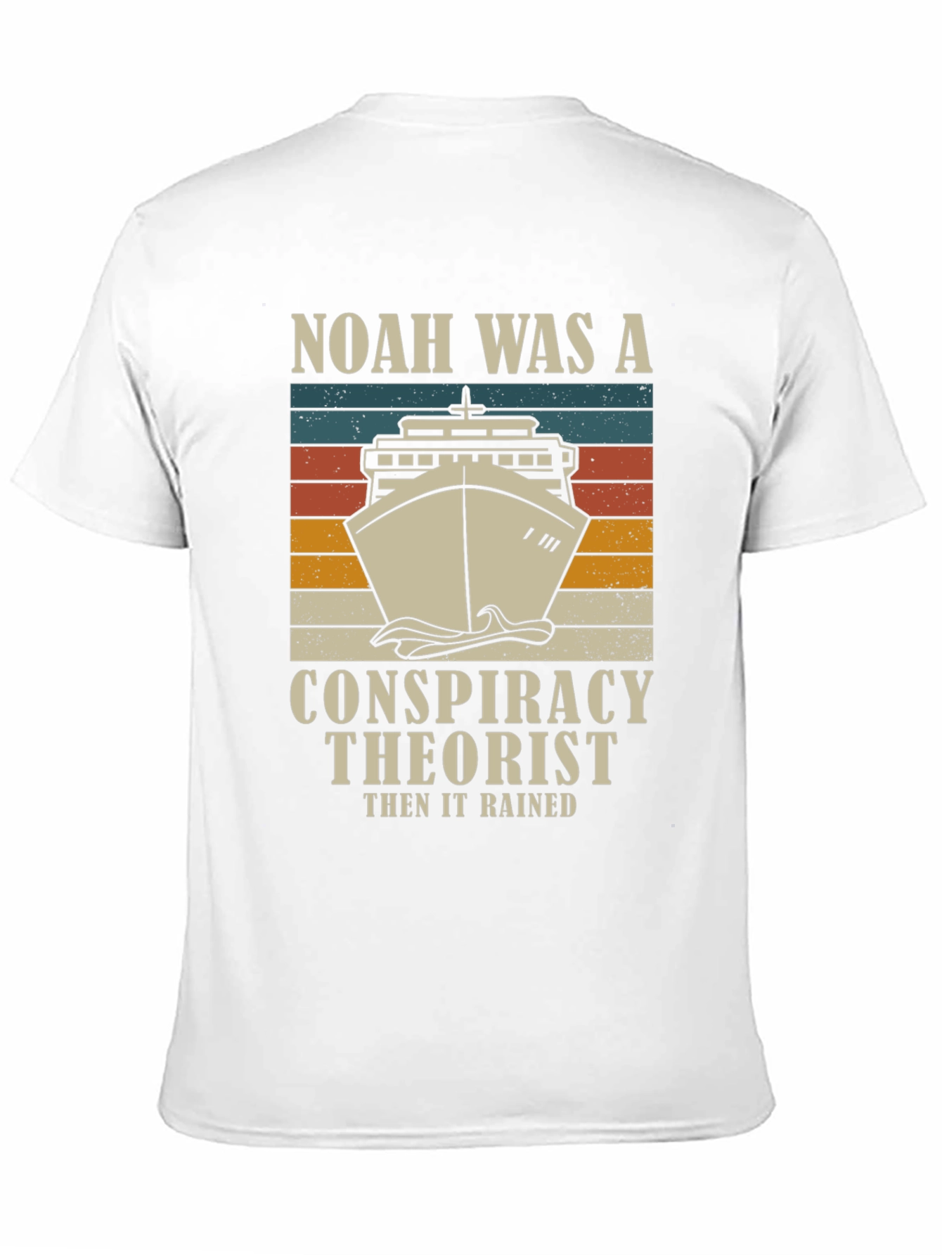 Noah Was A Conspiracy Theorist Mens Graphic T-Shirt