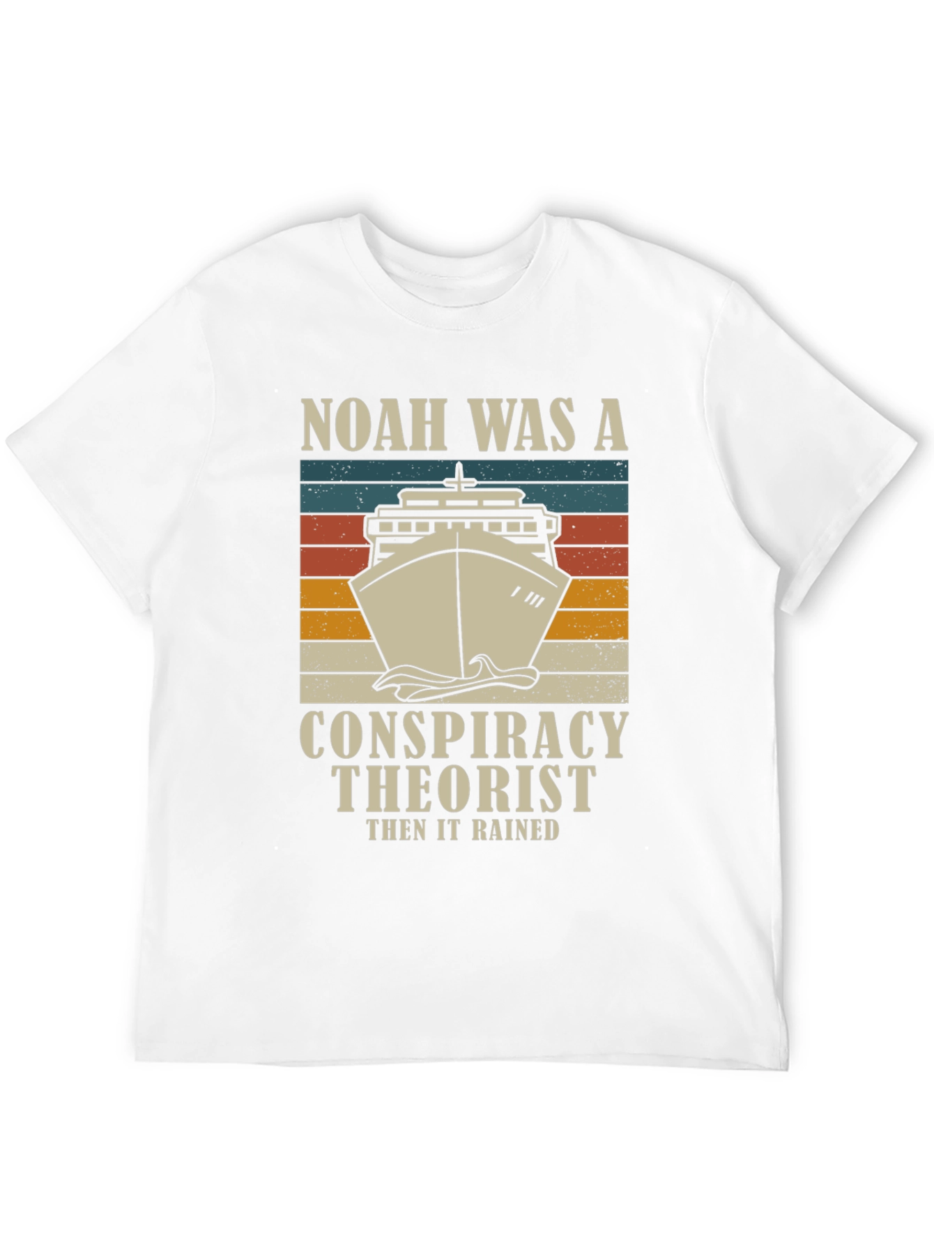 Noah Was A Conspiracy Theorist Mens Graphic T-Shirt