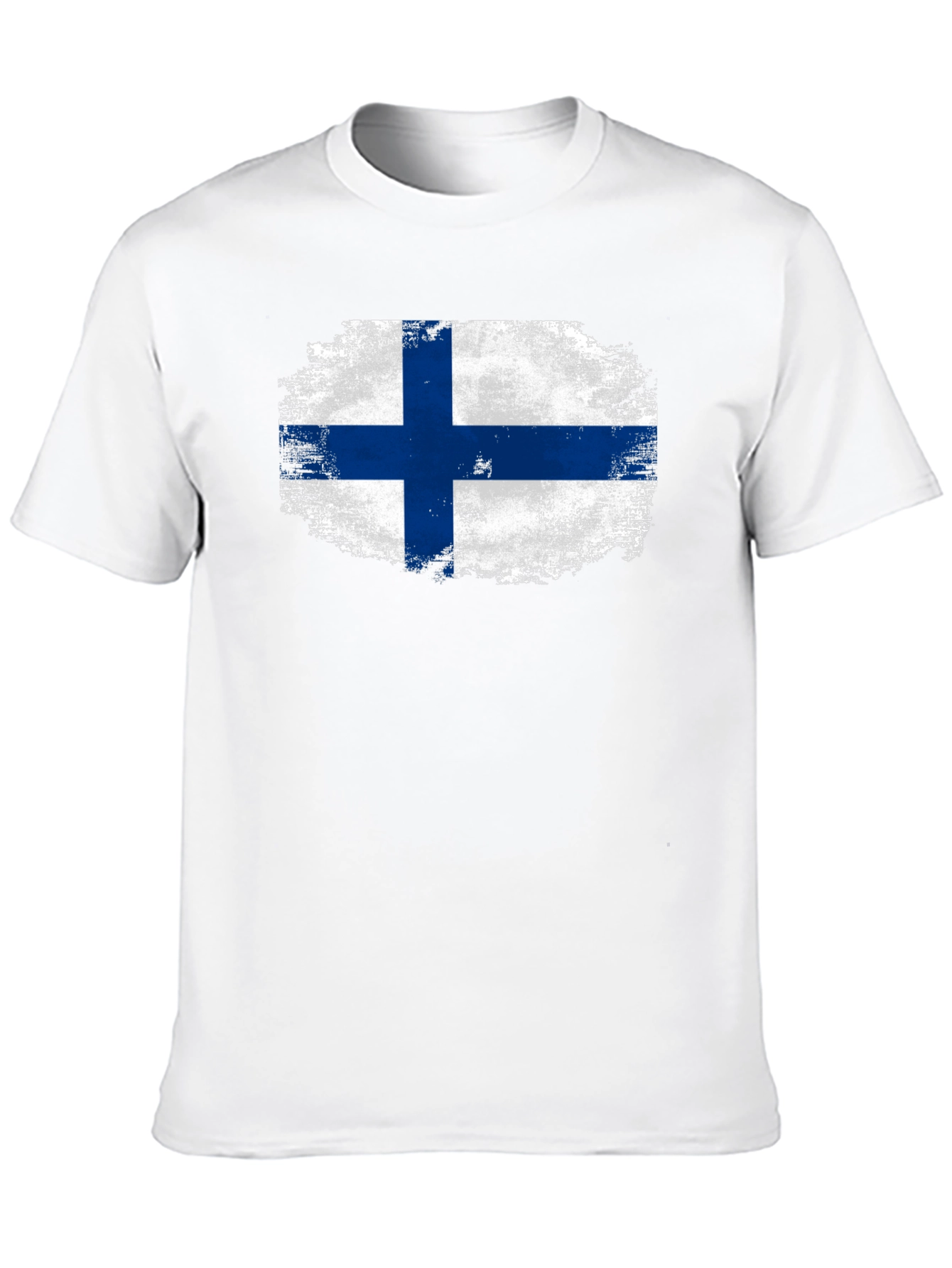 Finland Flag T-Shirt - Distressed Finnish Pride Tee