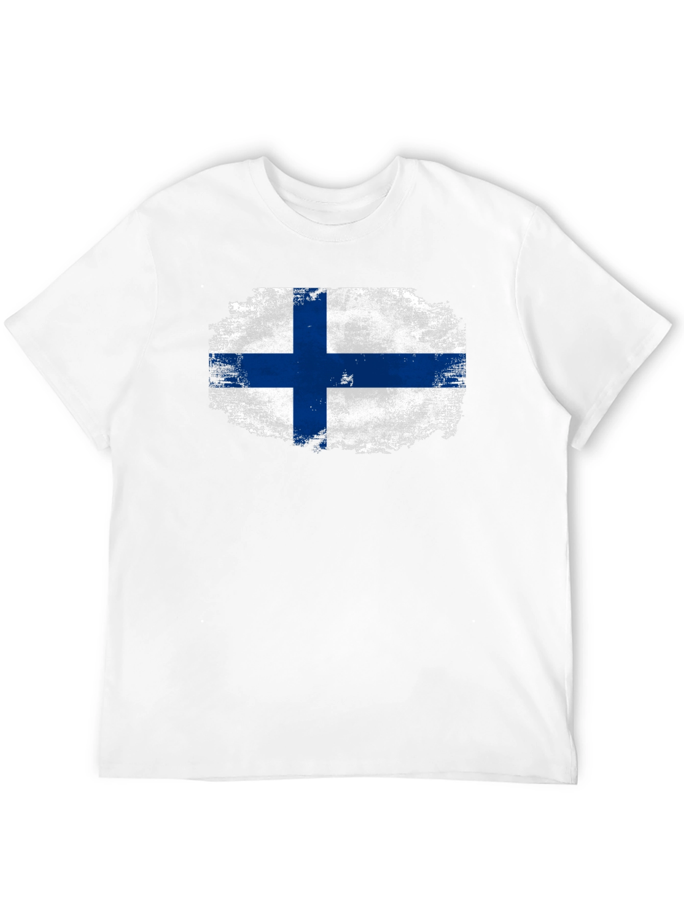 Finland Flag T-Shirt - Distressed Finnish Pride Tee