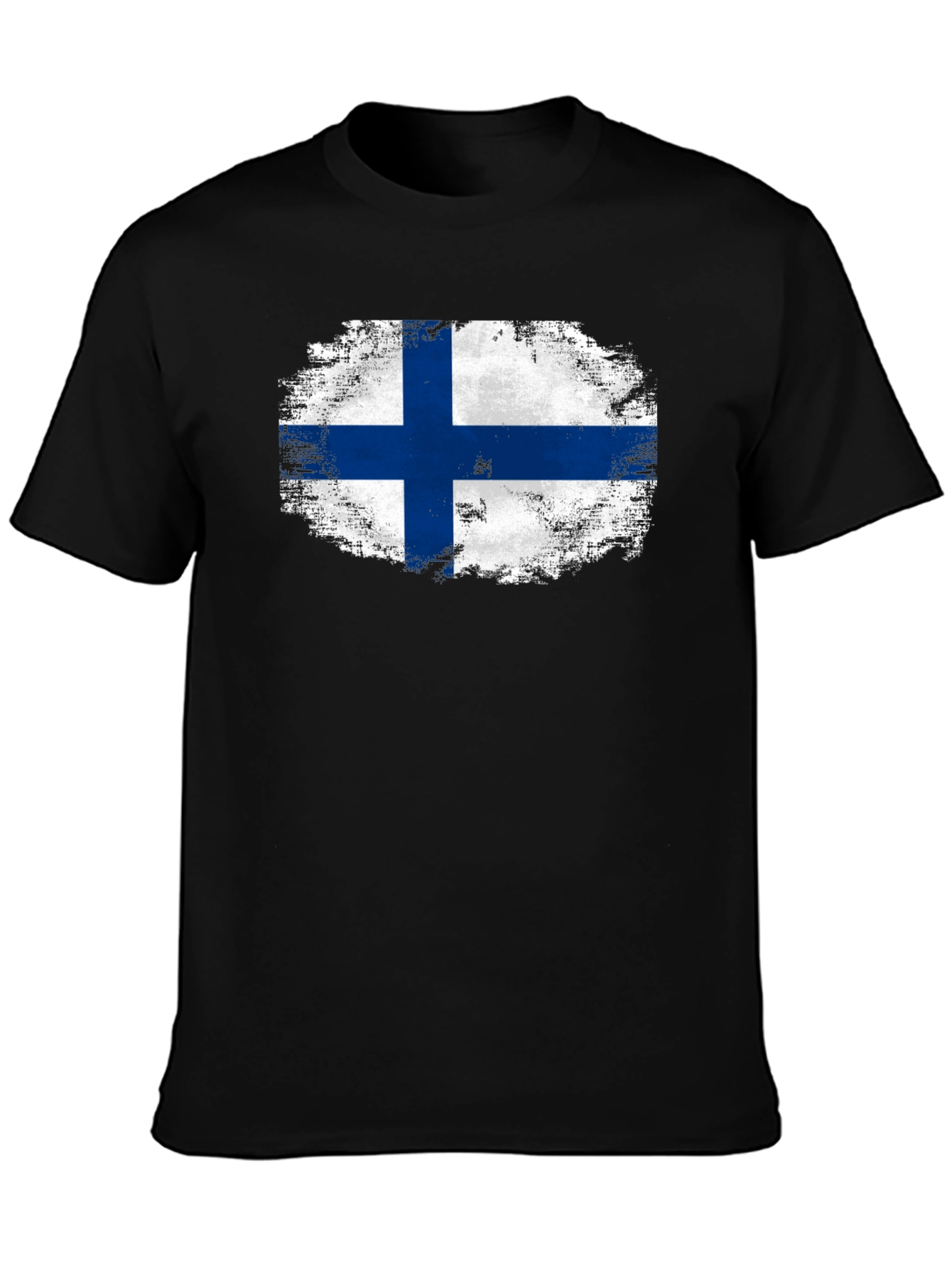 Finland Flag T-Shirt - Distressed Finnish Pride Tee