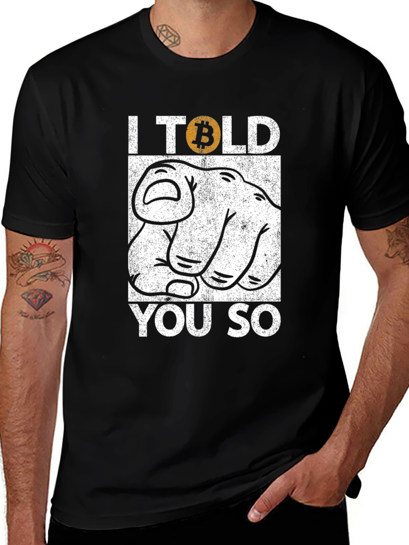 Bitcoin Told You So Graphic Tee - Crypto T-Shirt