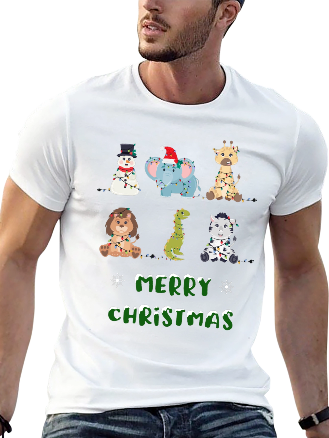 Festive Animal Christmas Tee