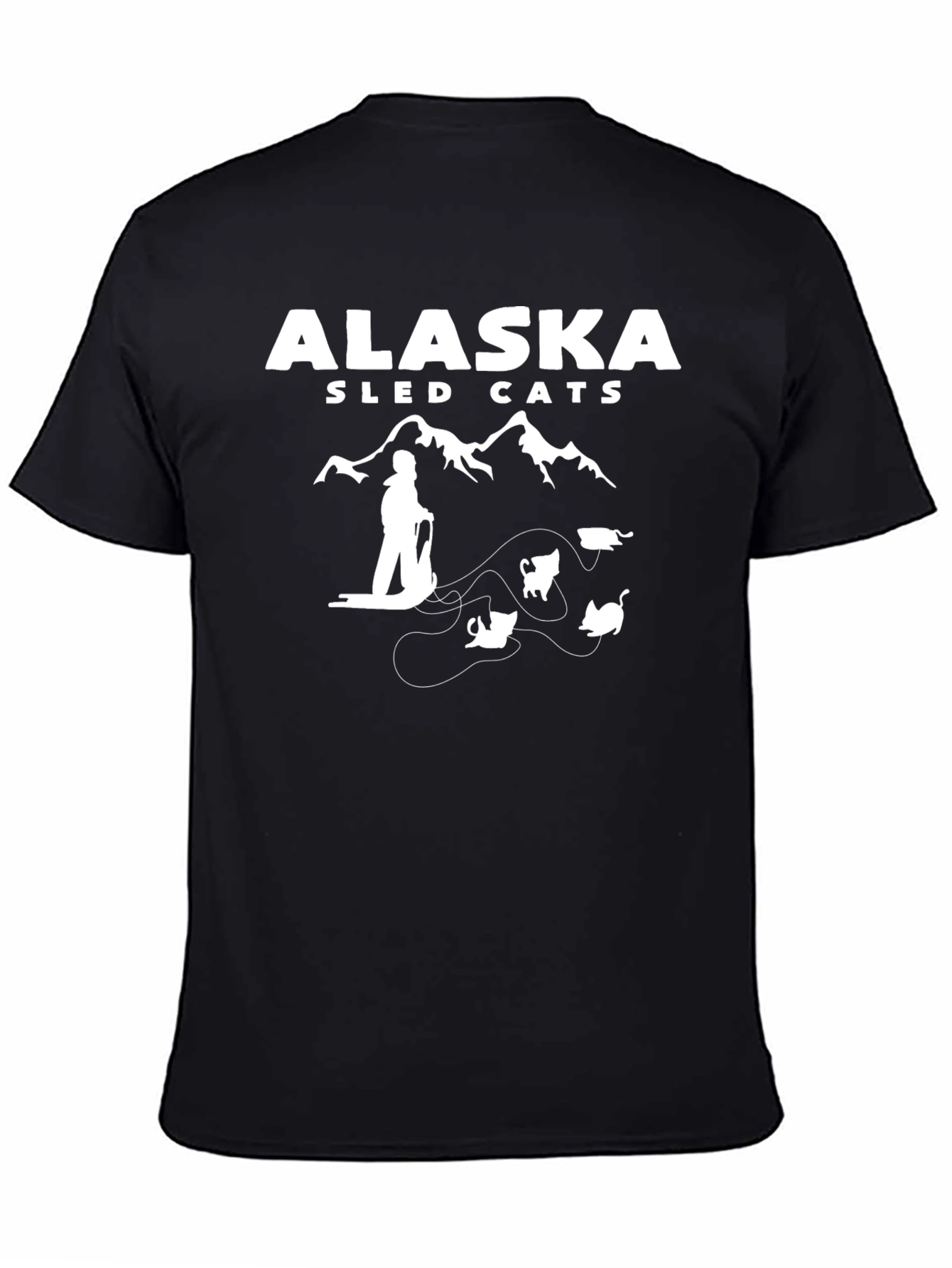 Alaska Sled Cats Graphic T-Shirt