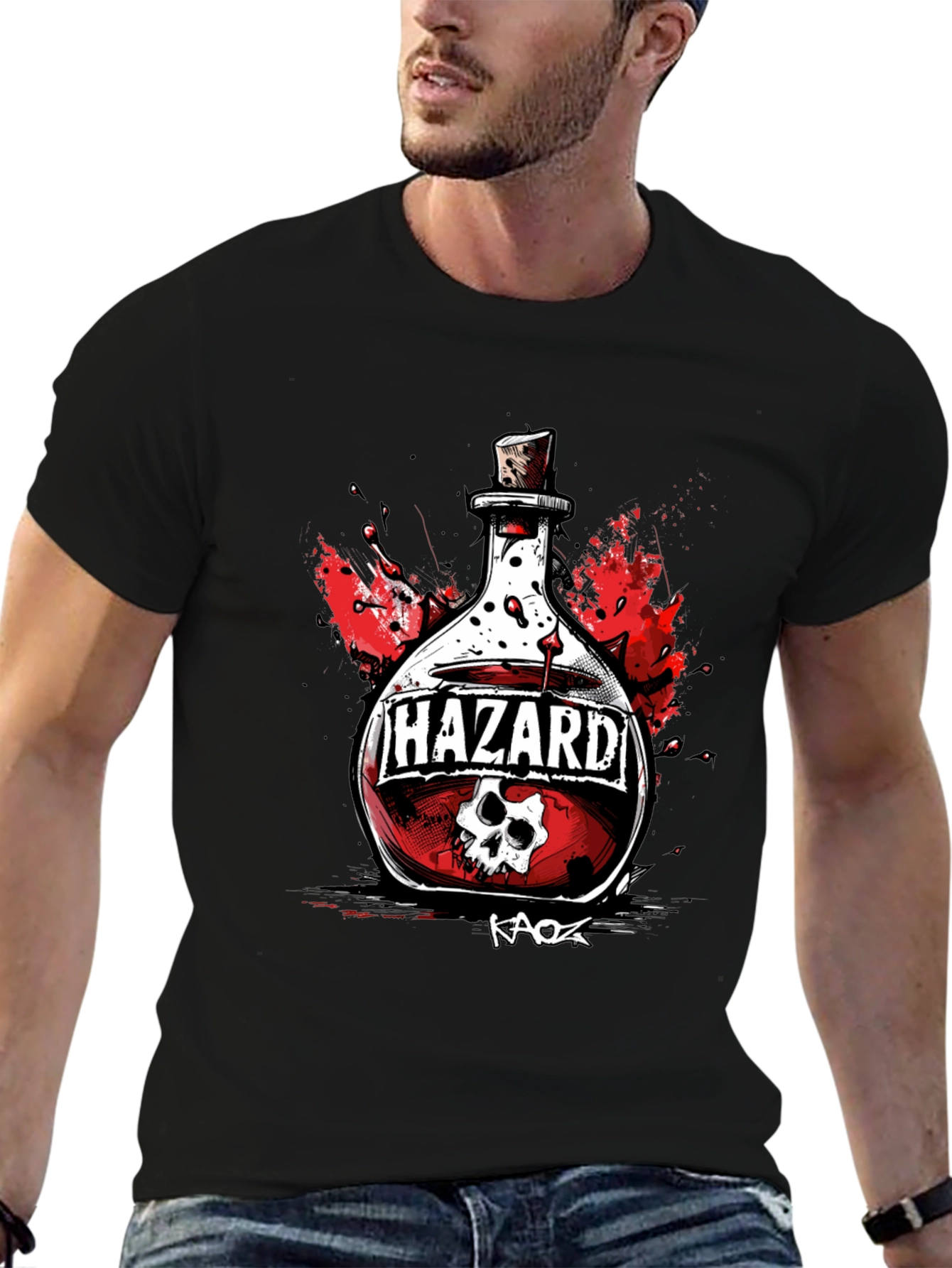 Hazard Poison T-Shirt - Skull Graphic Tee