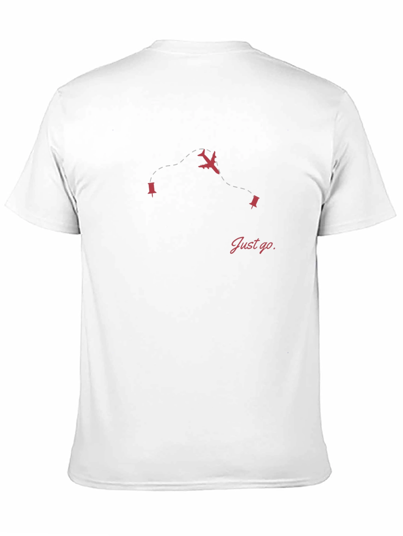 Just Go Airplane Graphic Tee - Travel Style