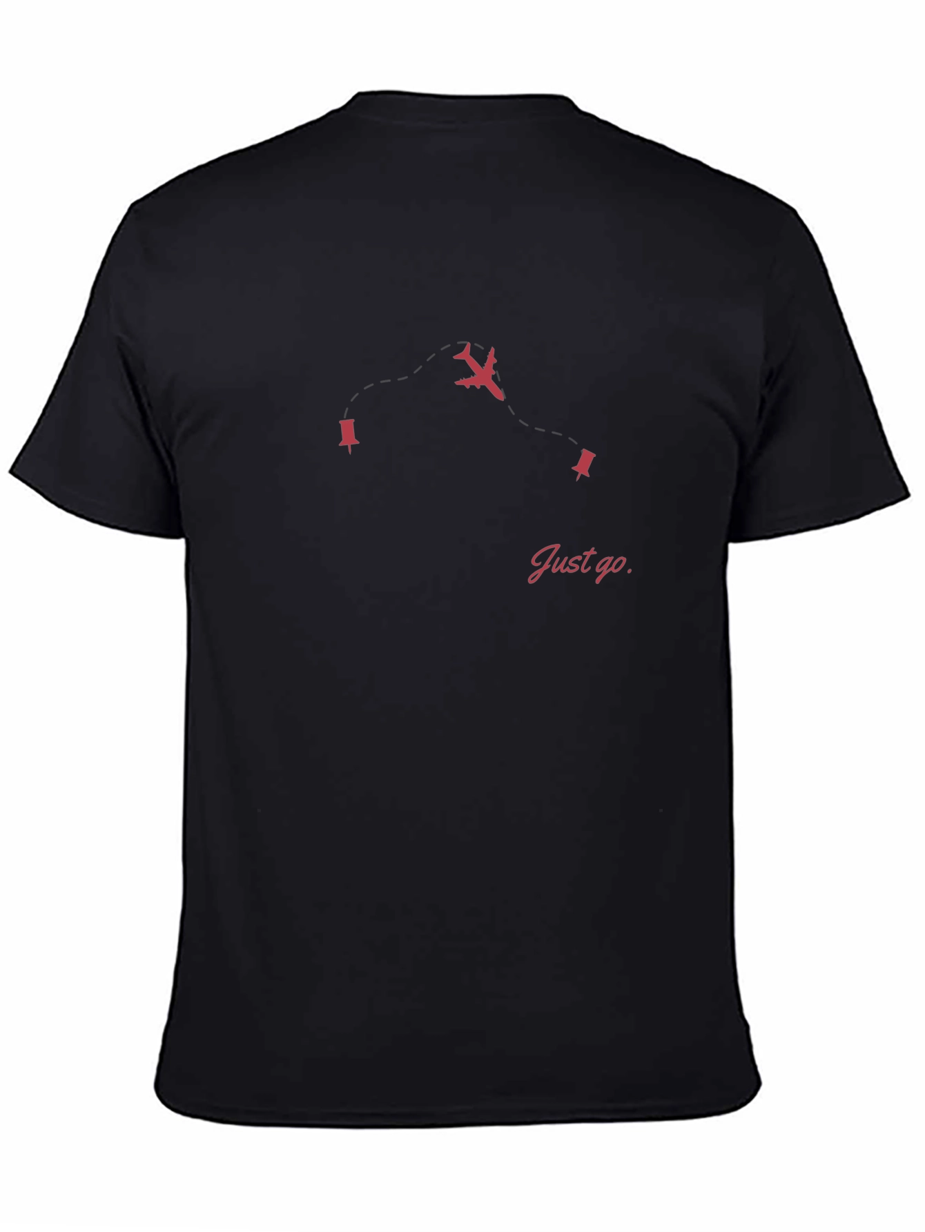 Just Go Airplane Graphic Tee - Travel Style