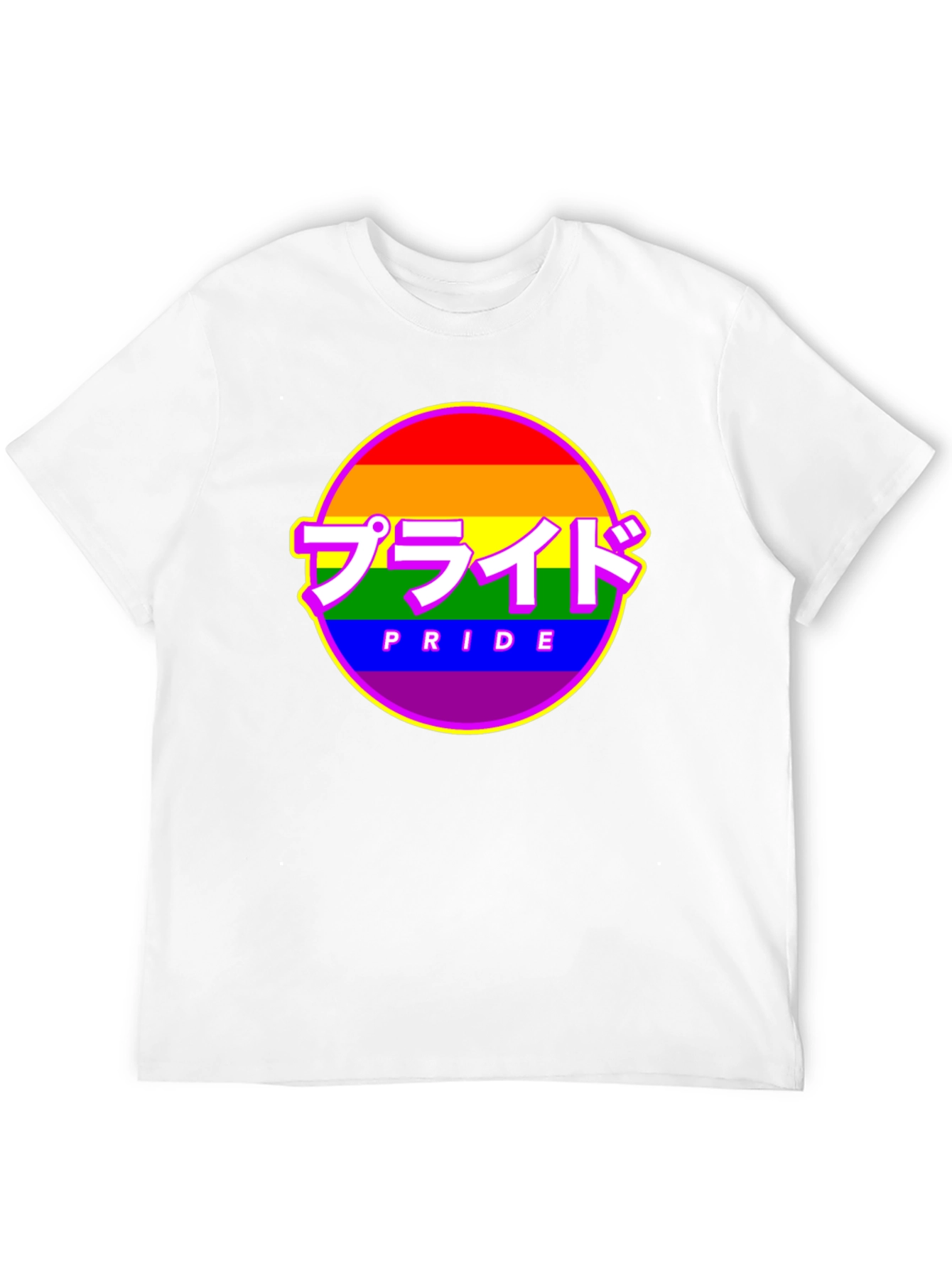 Pride Rainbow Graphic Tee - Japanese Inspired Pride Shirt
