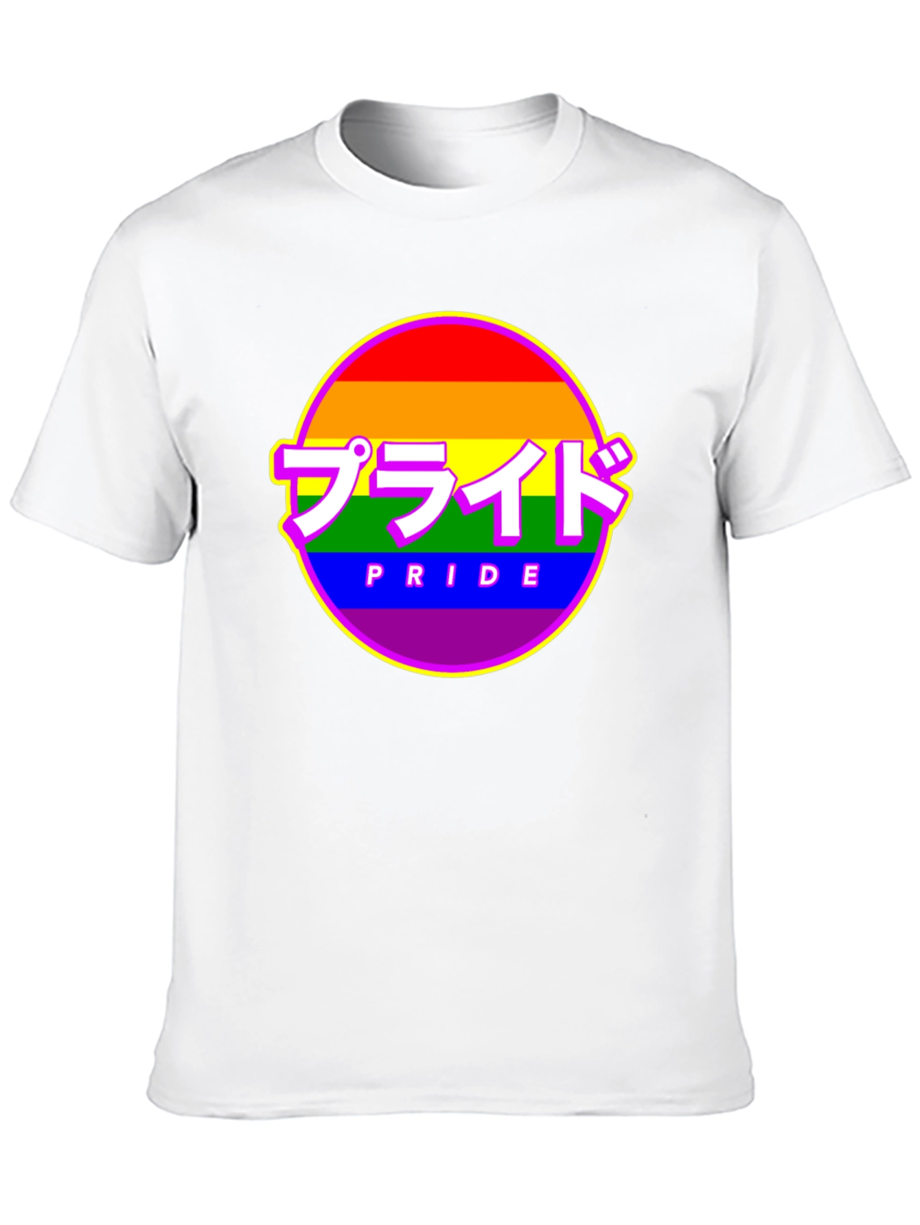 Pride Rainbow Graphic Tee - Japanese Inspired Pride Shirt
