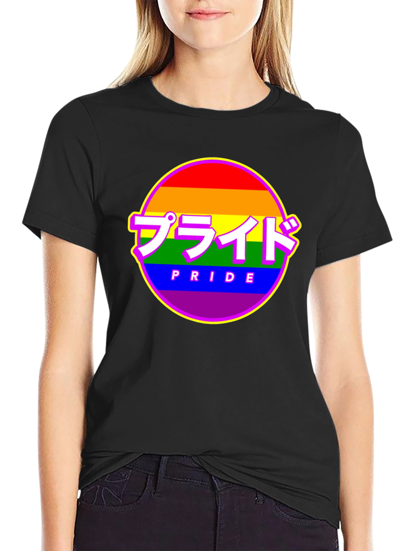 Pride Rainbow Graphic Tee - Japanese Inspired Pride Shirt