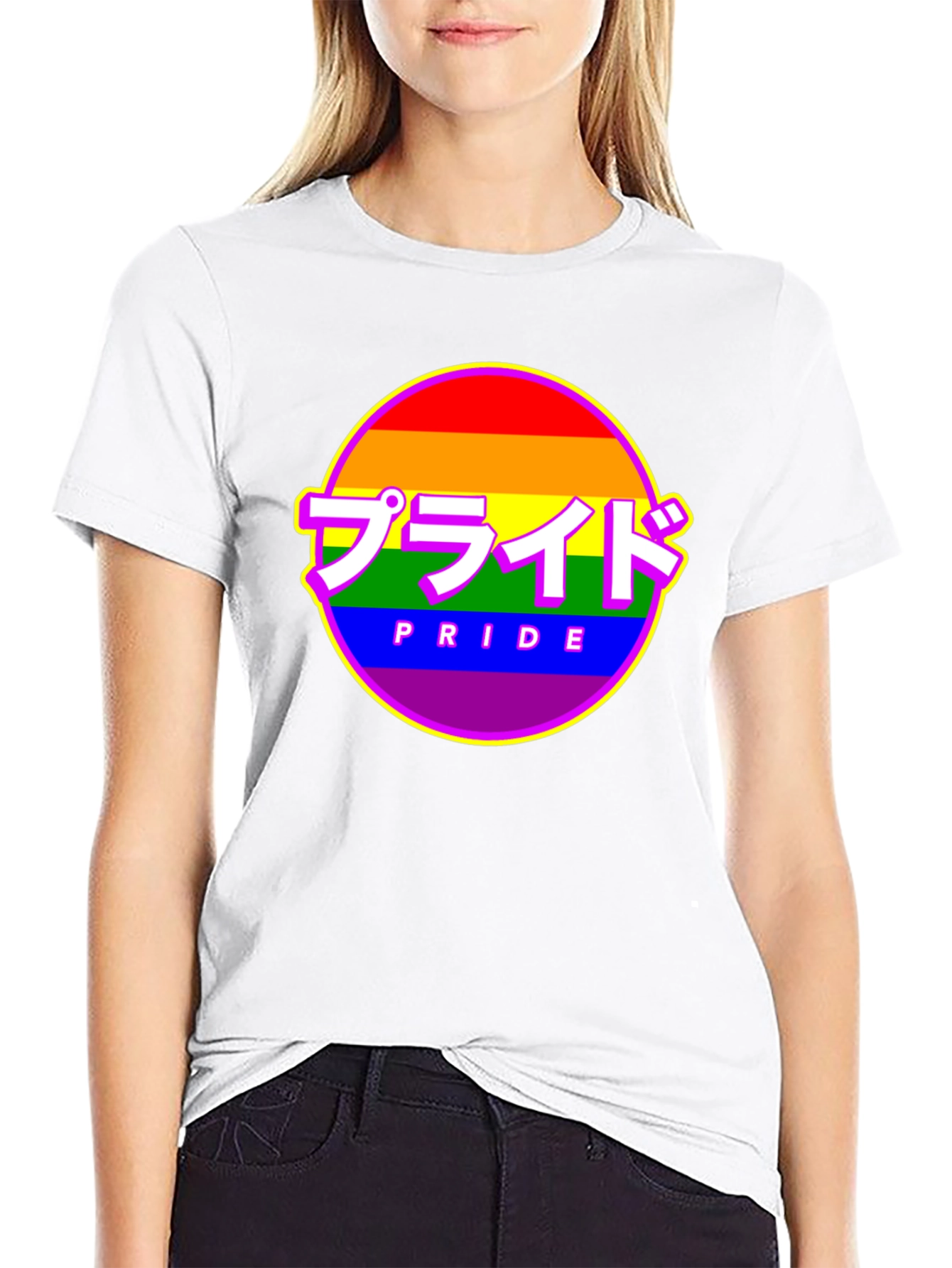 Pride Rainbow Graphic Tee - Japanese Inspired Pride Shirt