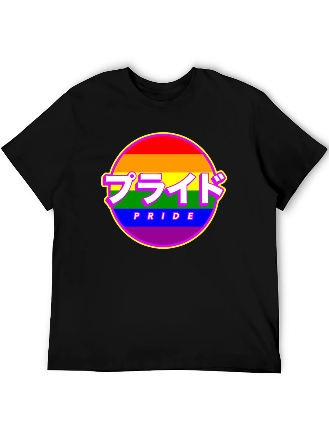 Pride Rainbow Graphic Tee - Japanese Inspired Pride Shirt