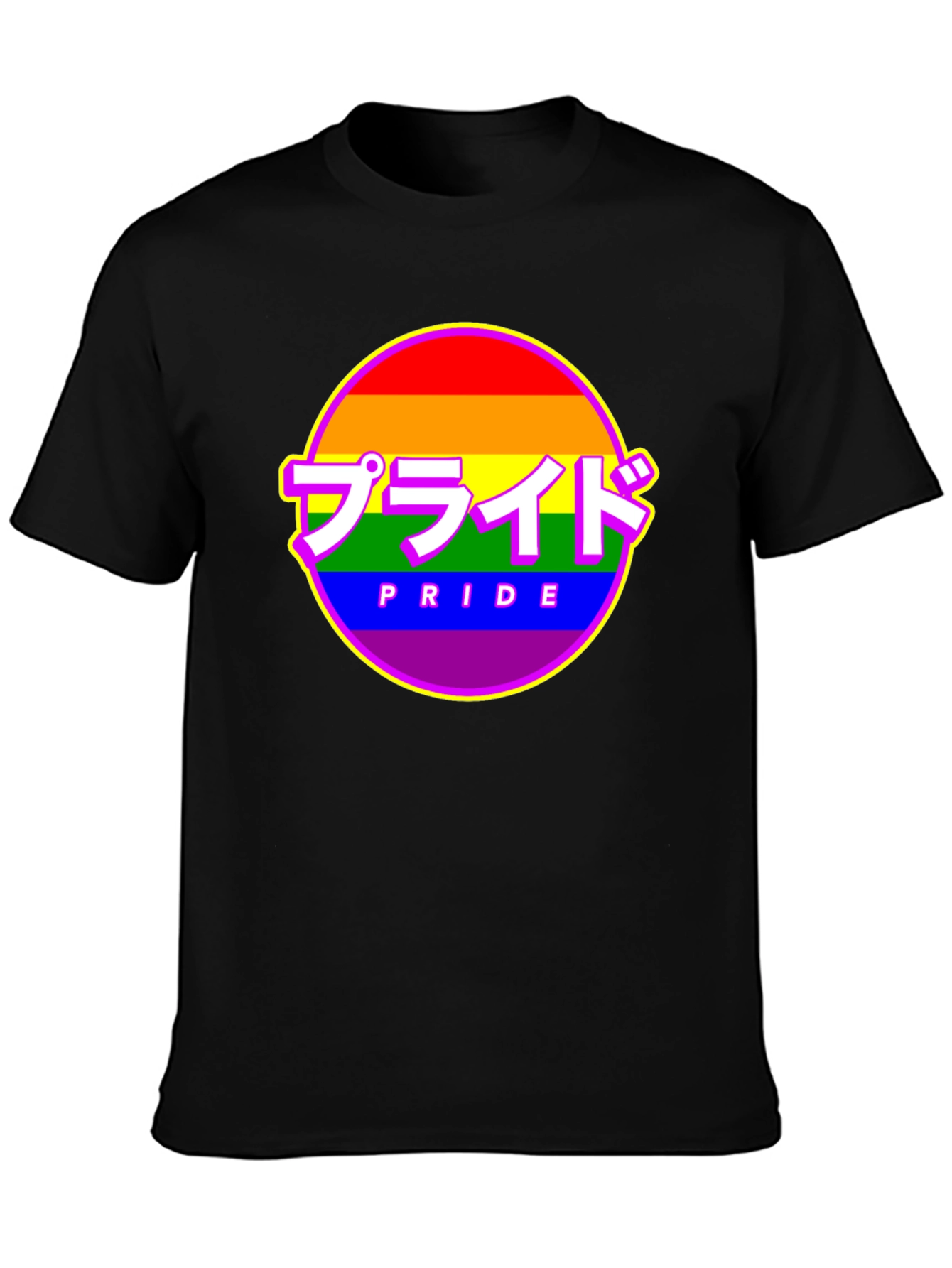Pride Rainbow Graphic Tee - Japanese Inspired Pride Shirt