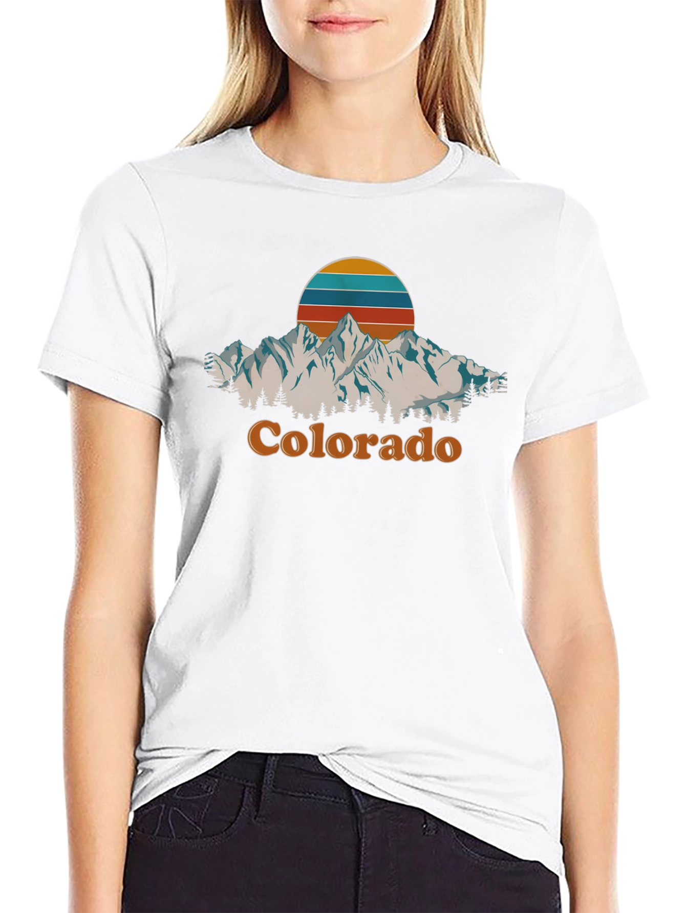 Retro Colorado Mountain T-Shirt