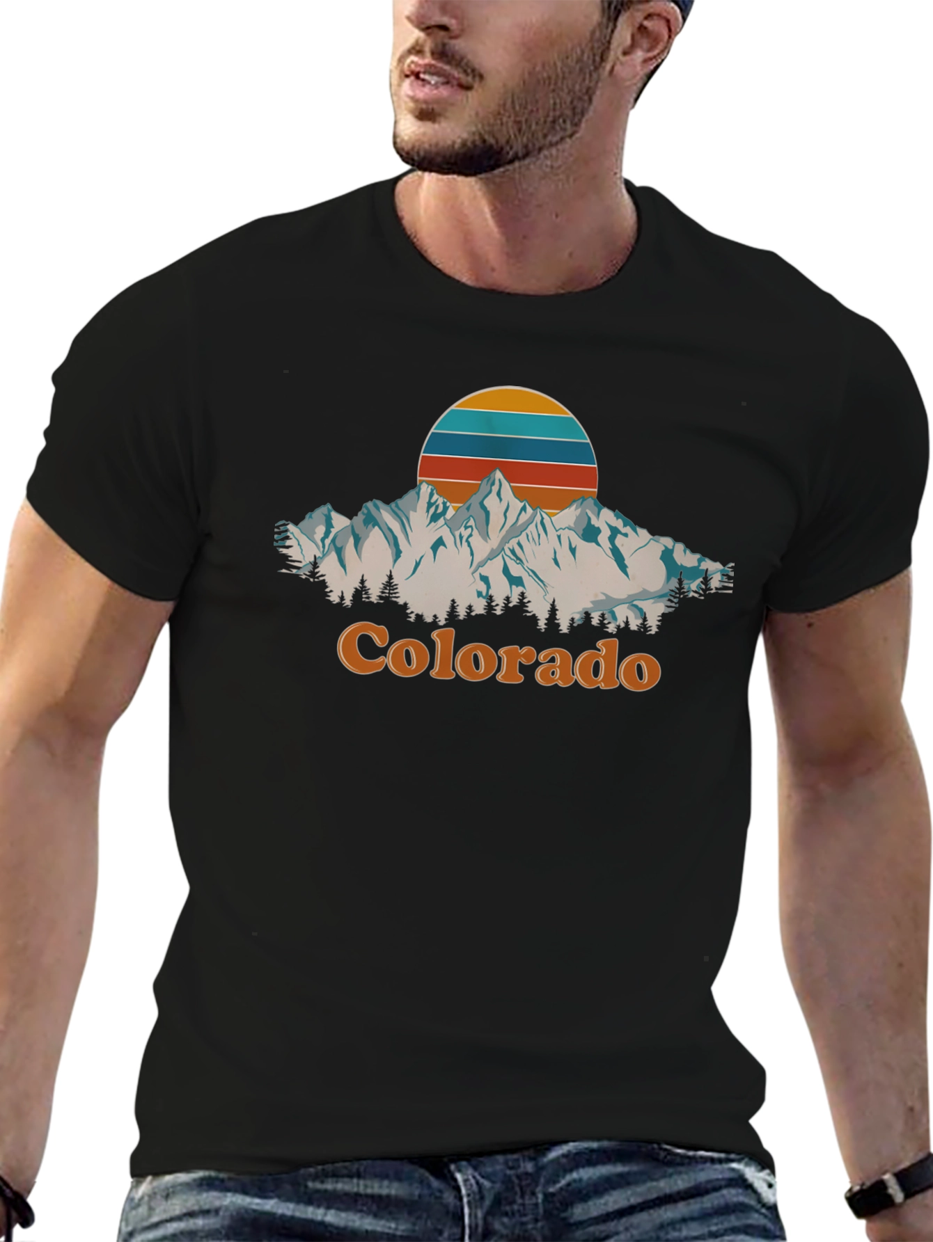 Retro Colorado Mountain T-Shirt