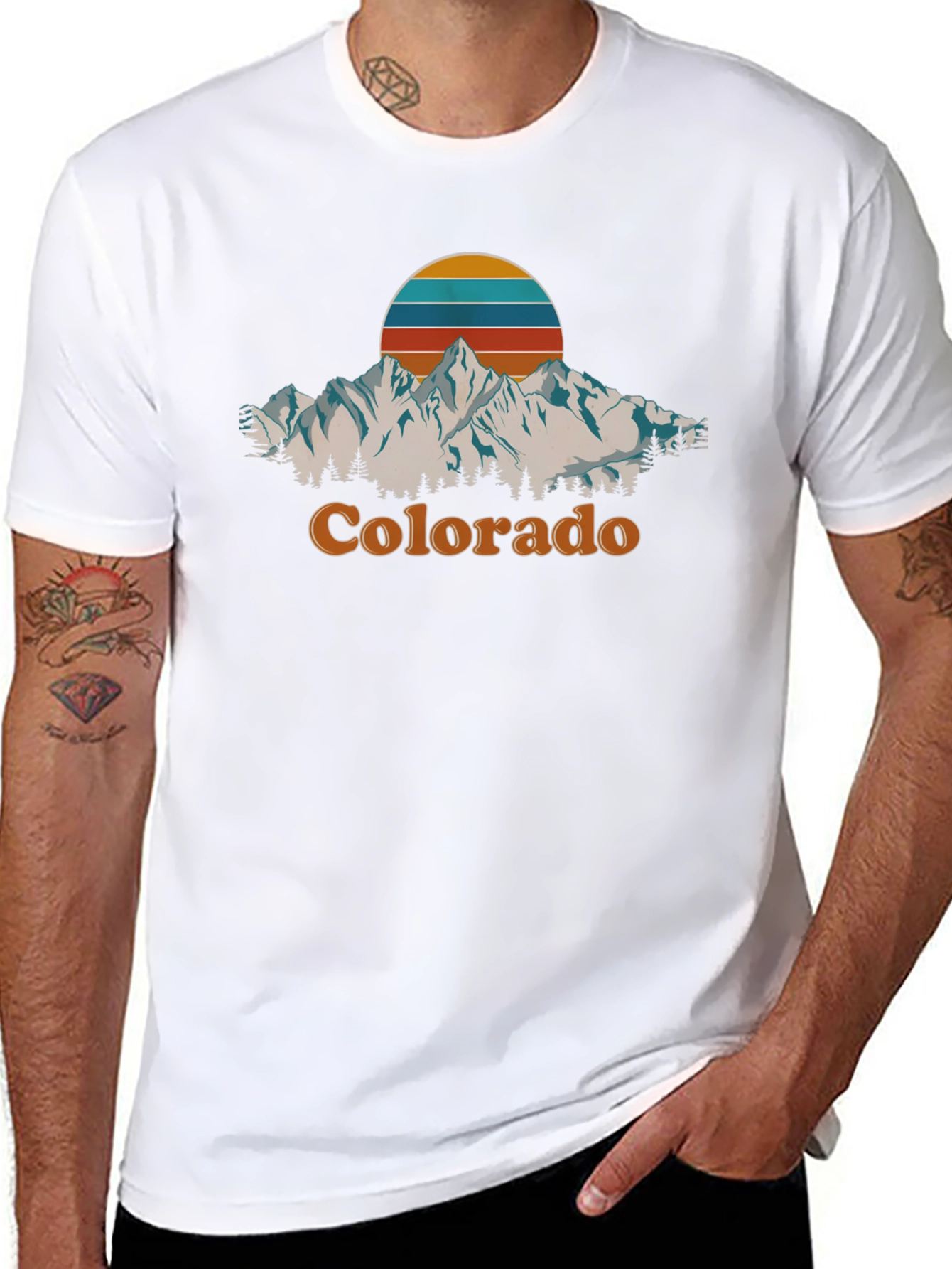 Retro Colorado Mountain T-Shirt