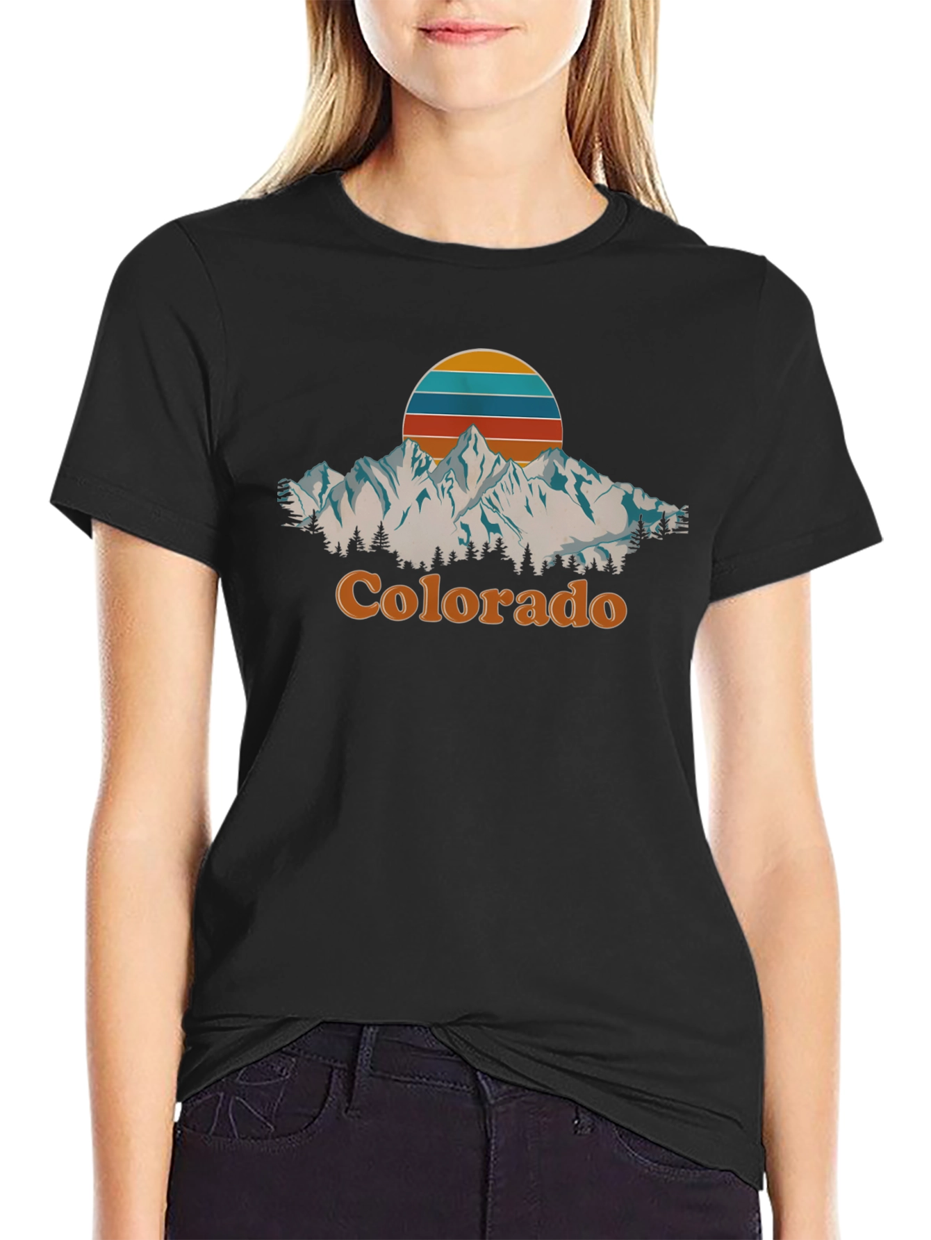 Retro Colorado Mountain T-Shirt