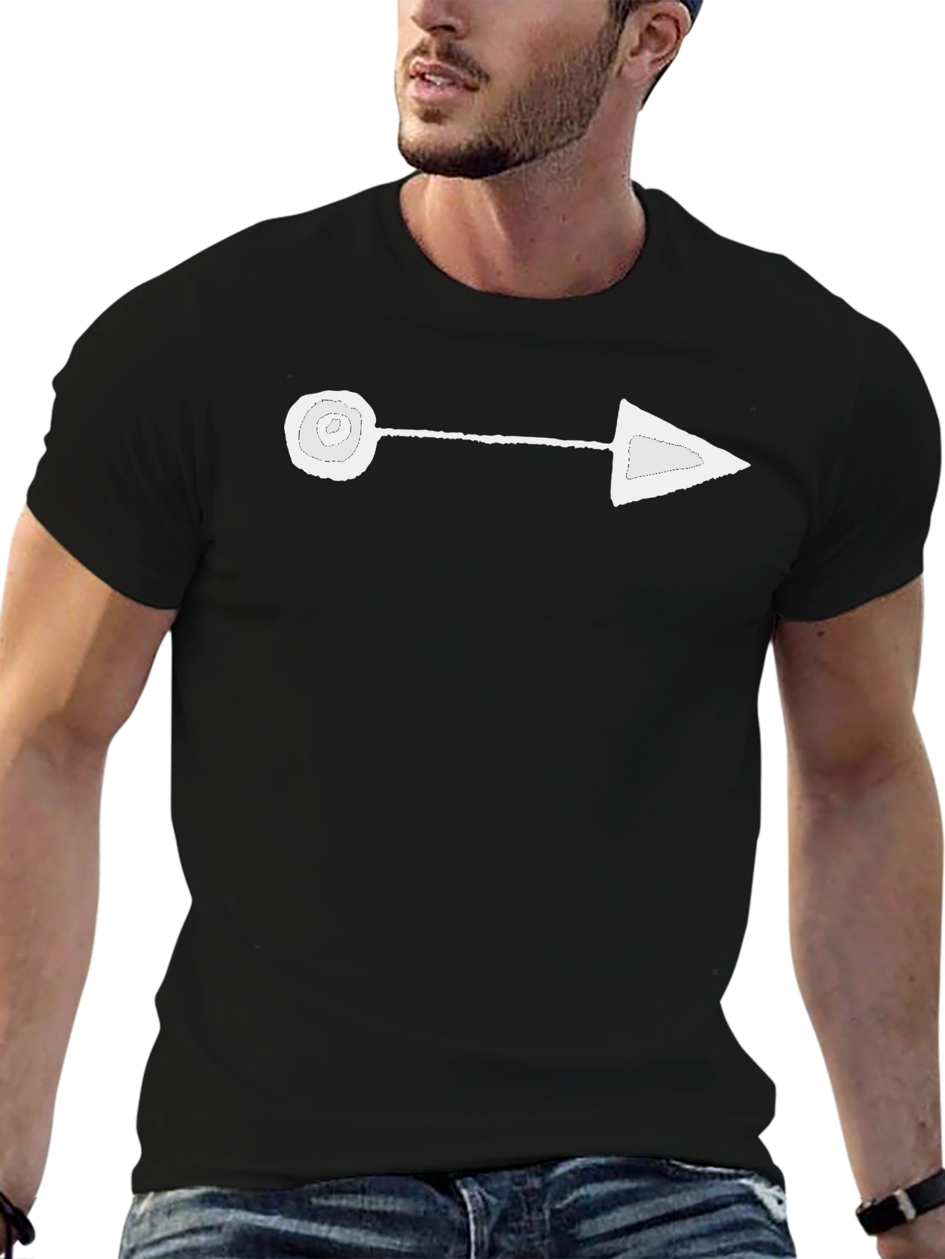 Arrow Graphic Tee - Minimalist Design
