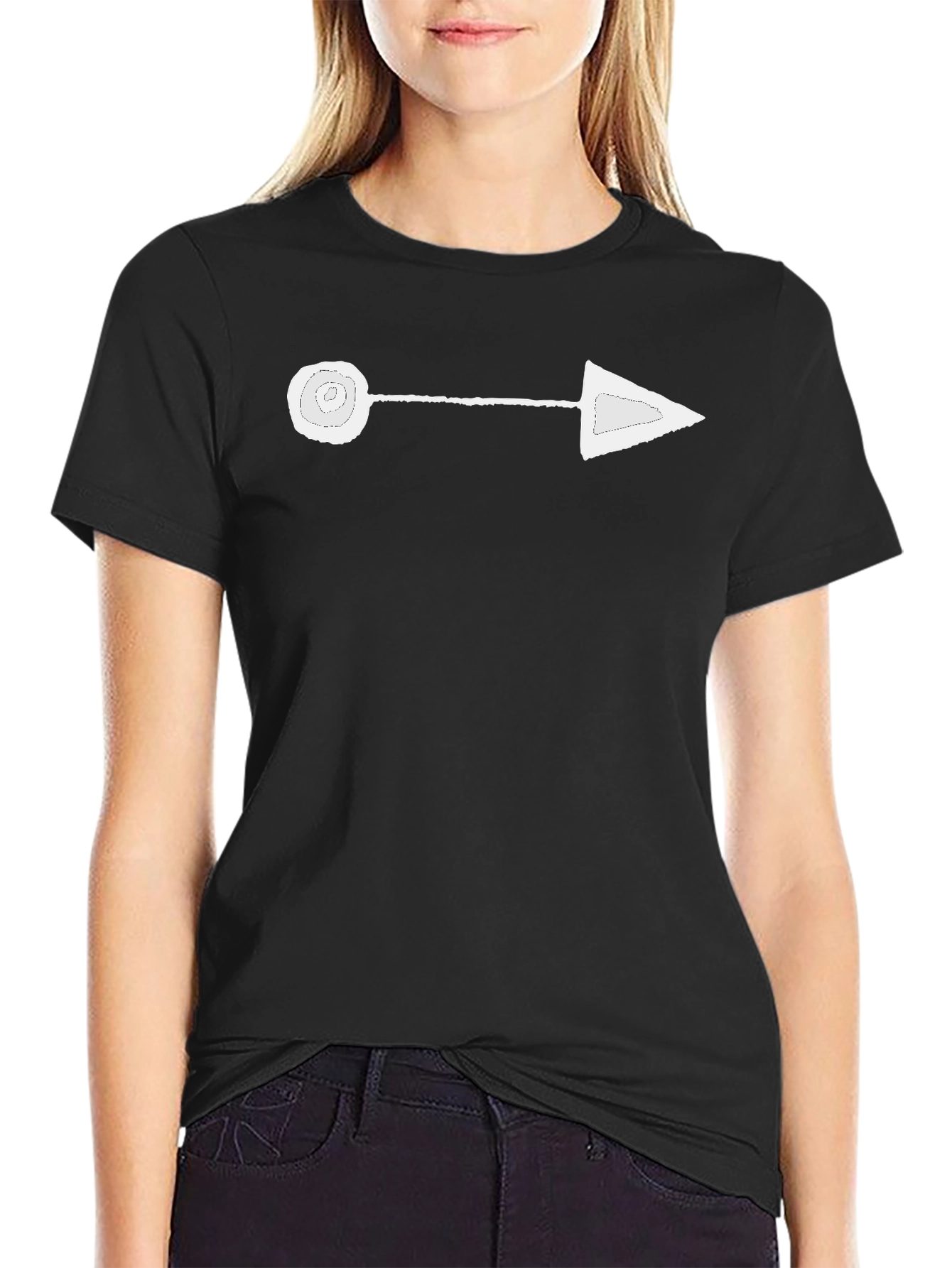 Arrow Graphic Tee - Minimalist Design