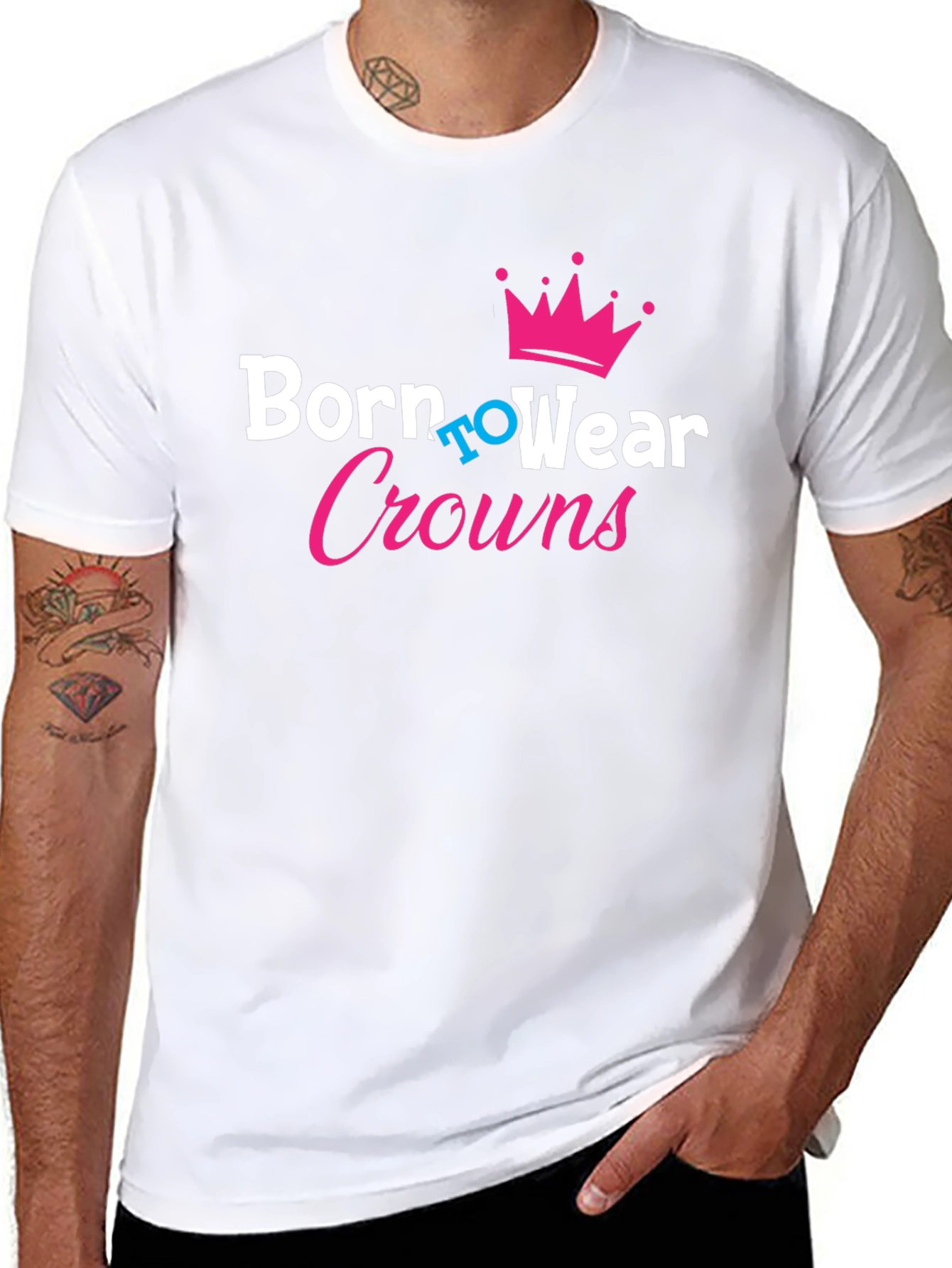 Born to Wear Crowns Black T-Shirt