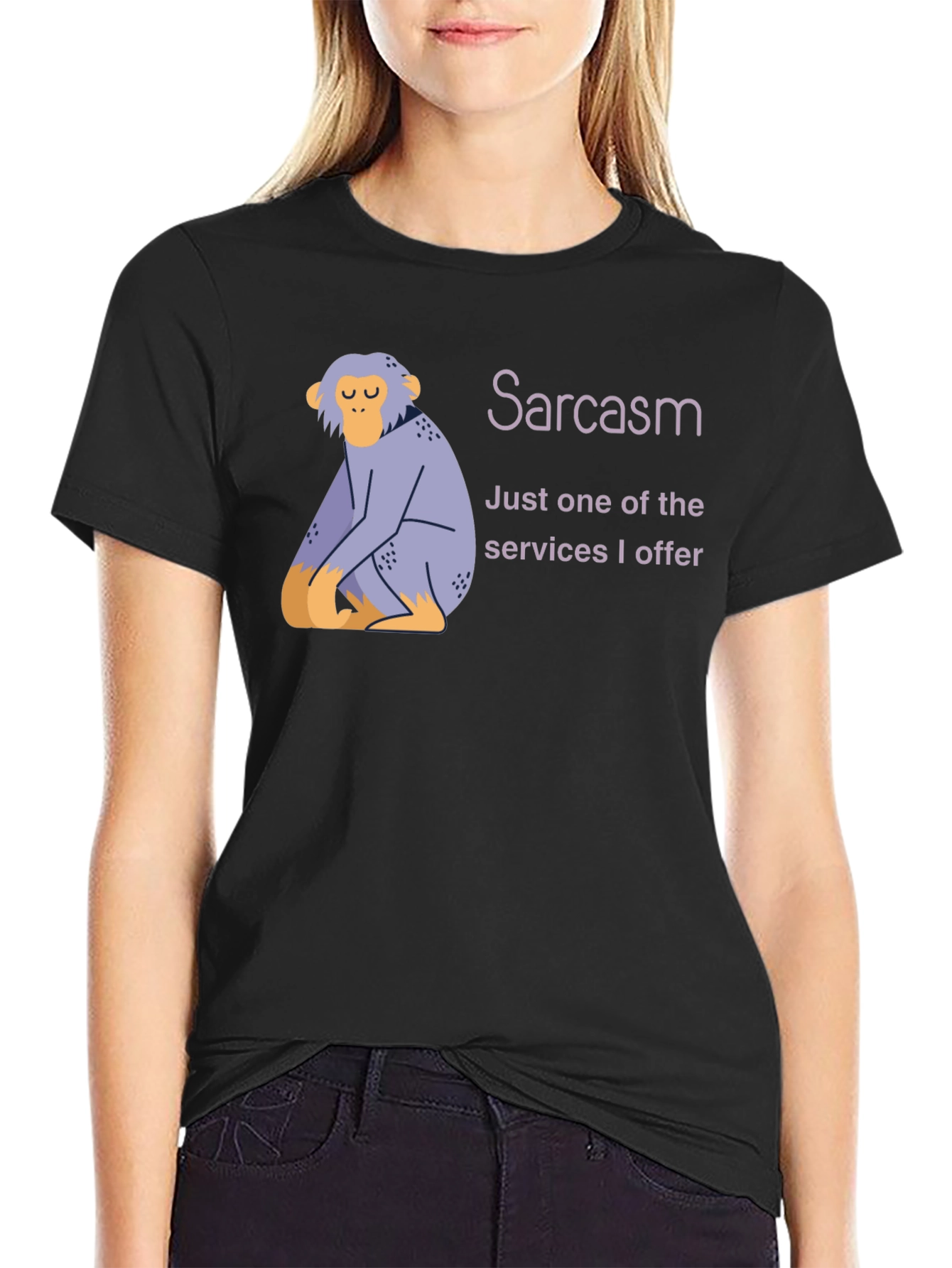 Sarcasm Monkey T-Shirt -  Humorous Graphic Tee