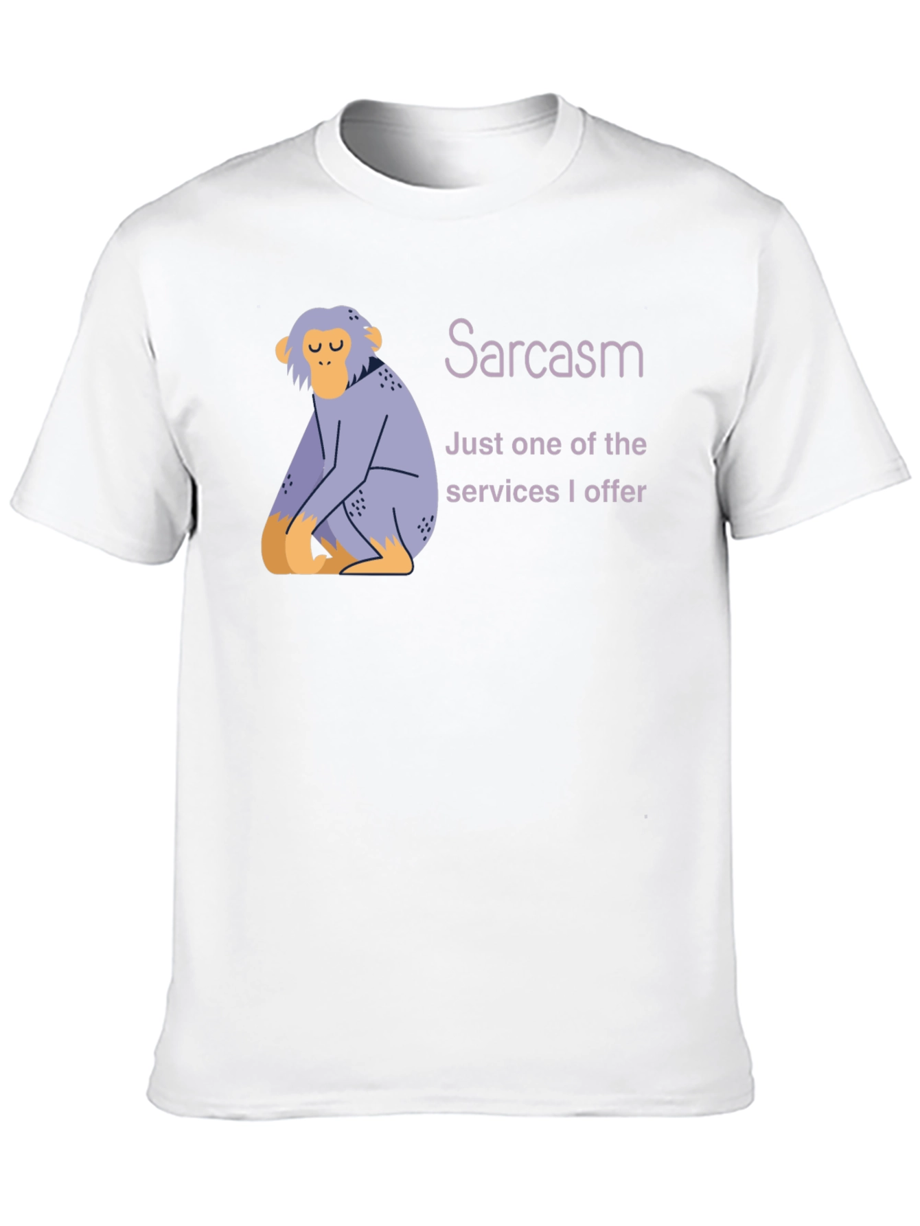 Sarcasm Monkey T-Shirt -  Humorous Graphic Tee
