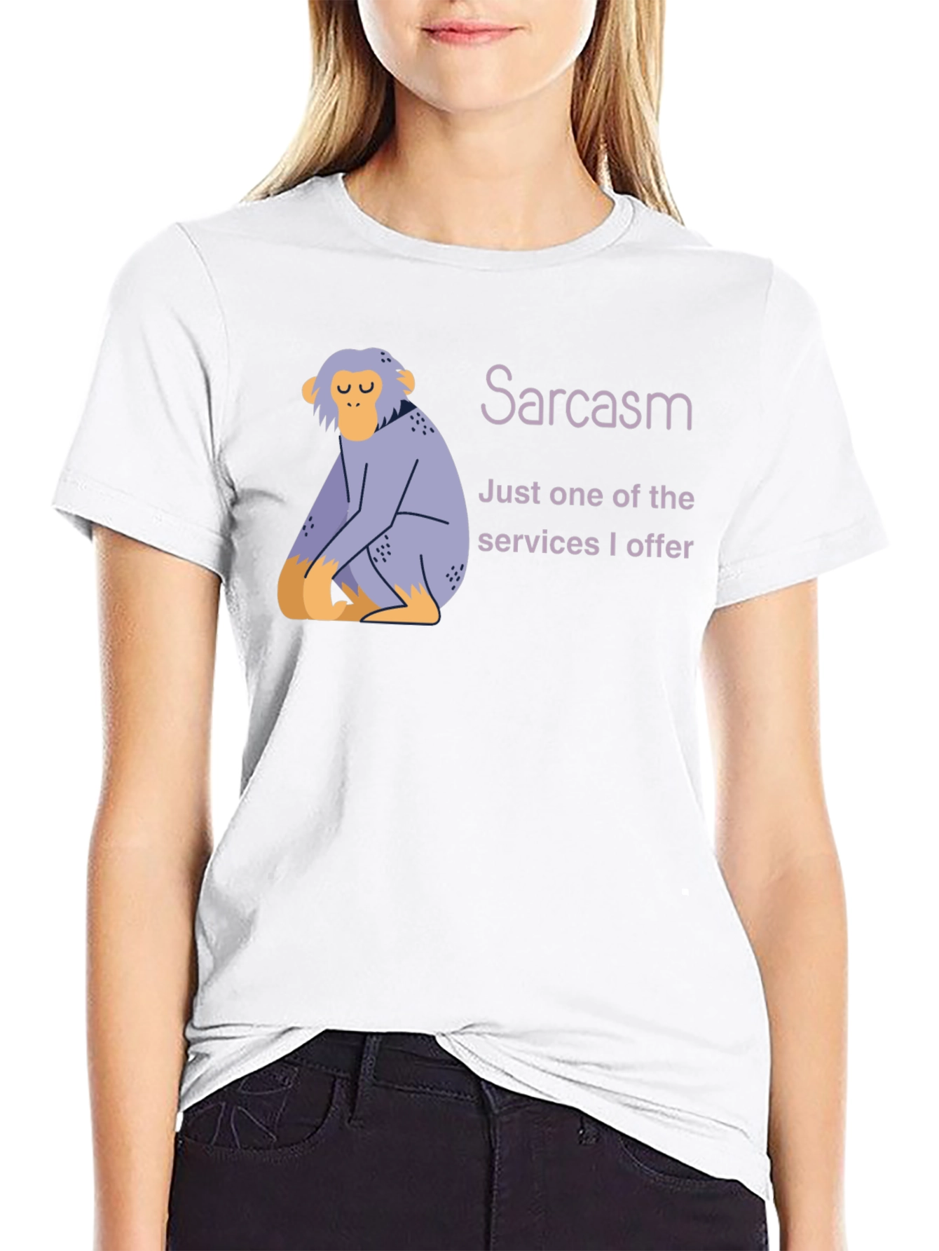 Sarcasm Monkey T-Shirt -  Humorous Graphic Tee