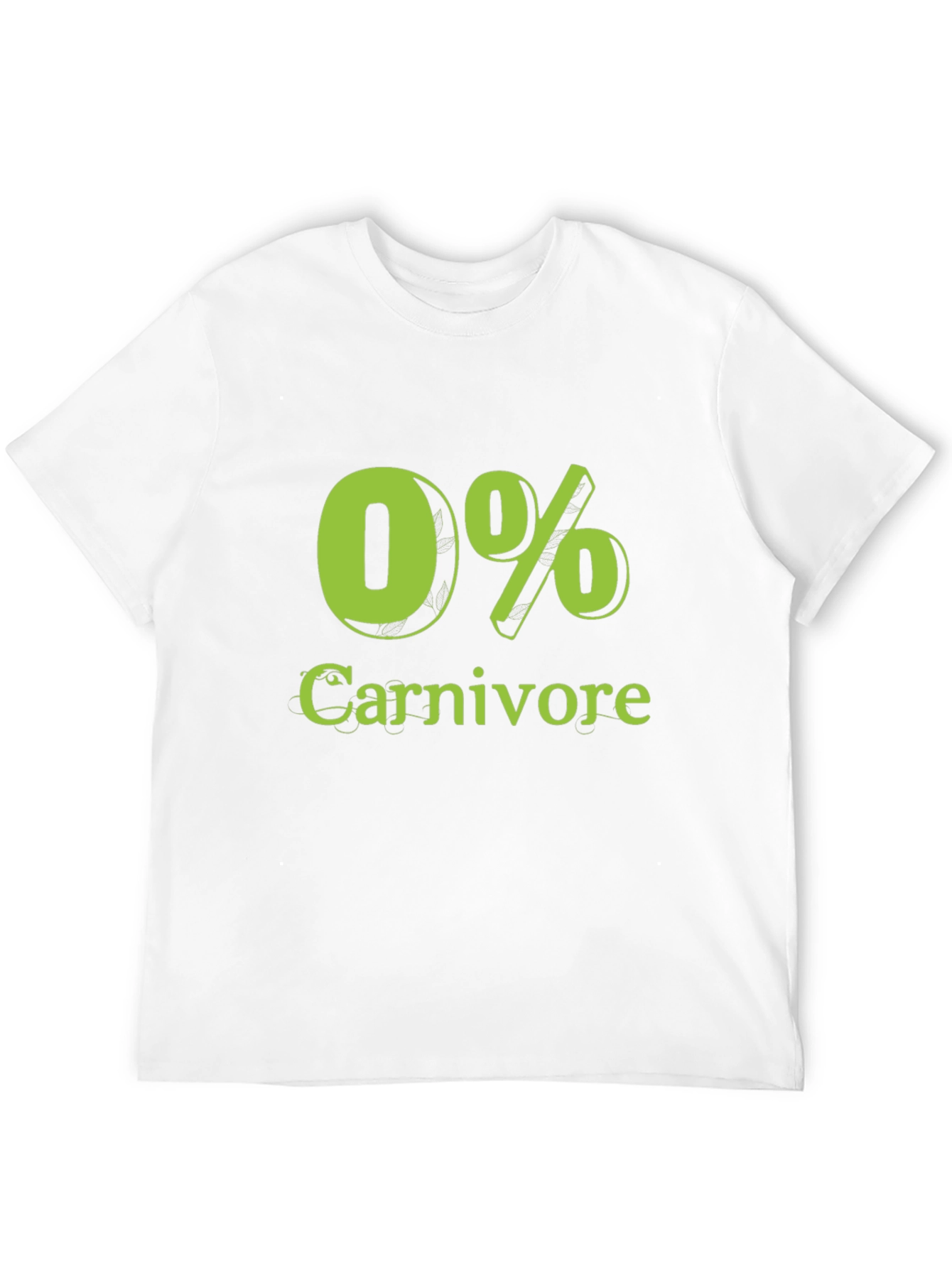 0% Carnivore T-Shirt Vegan Vegetarian Tee