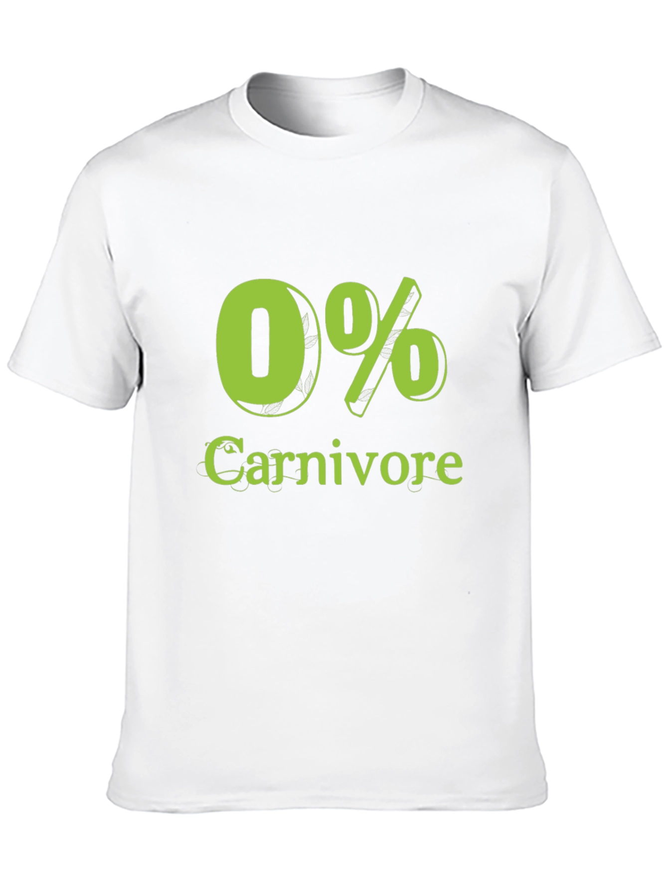 0% Carnivore T-Shirt Vegan Vegetarian Tee