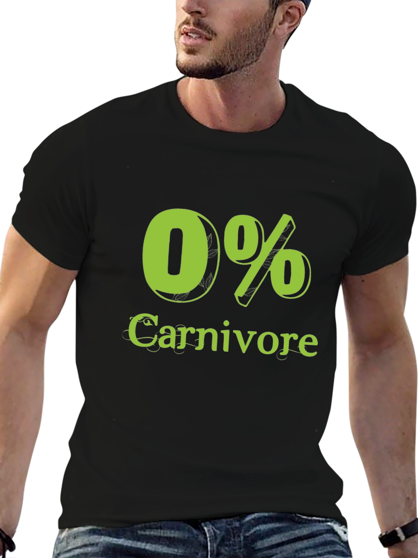 0% Carnivore T-Shirt Vegan Vegetarian Tee