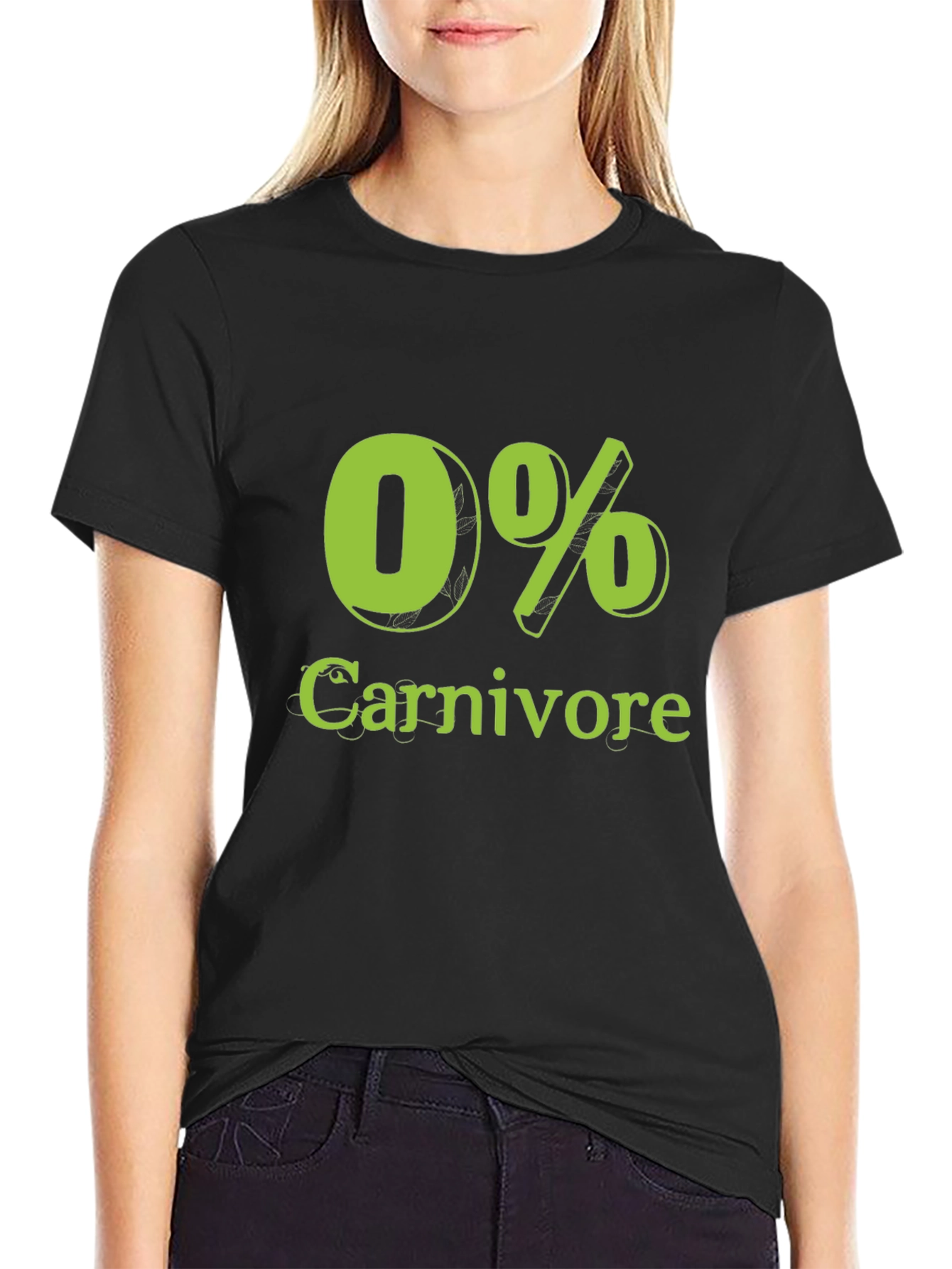0% Carnivore T-Shirt Vegan Vegetarian Tee